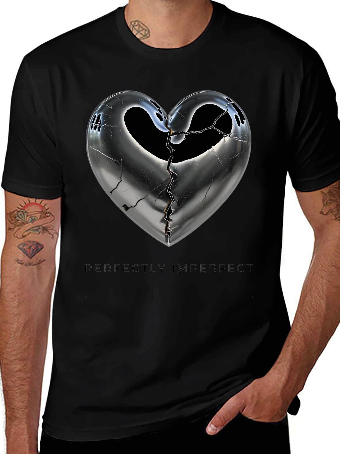 Perfectly Imperfect Heart Graphic Tee