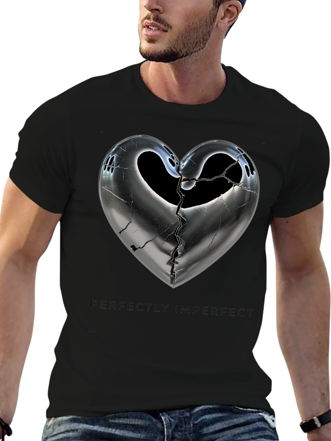 Perfectly Imperfect Heart Graphic Tee