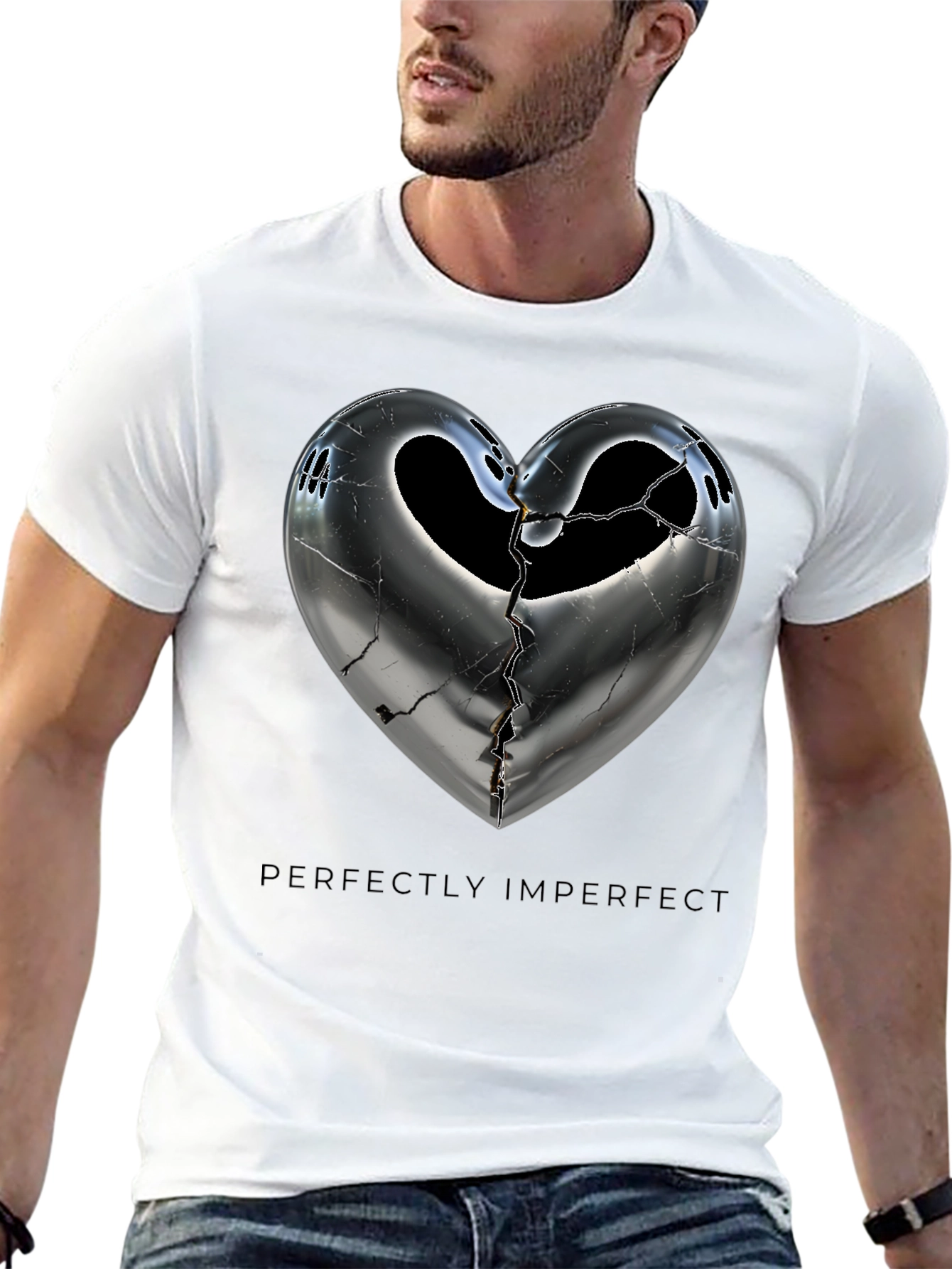 Perfectly Imperfect Heart Graphic Tee