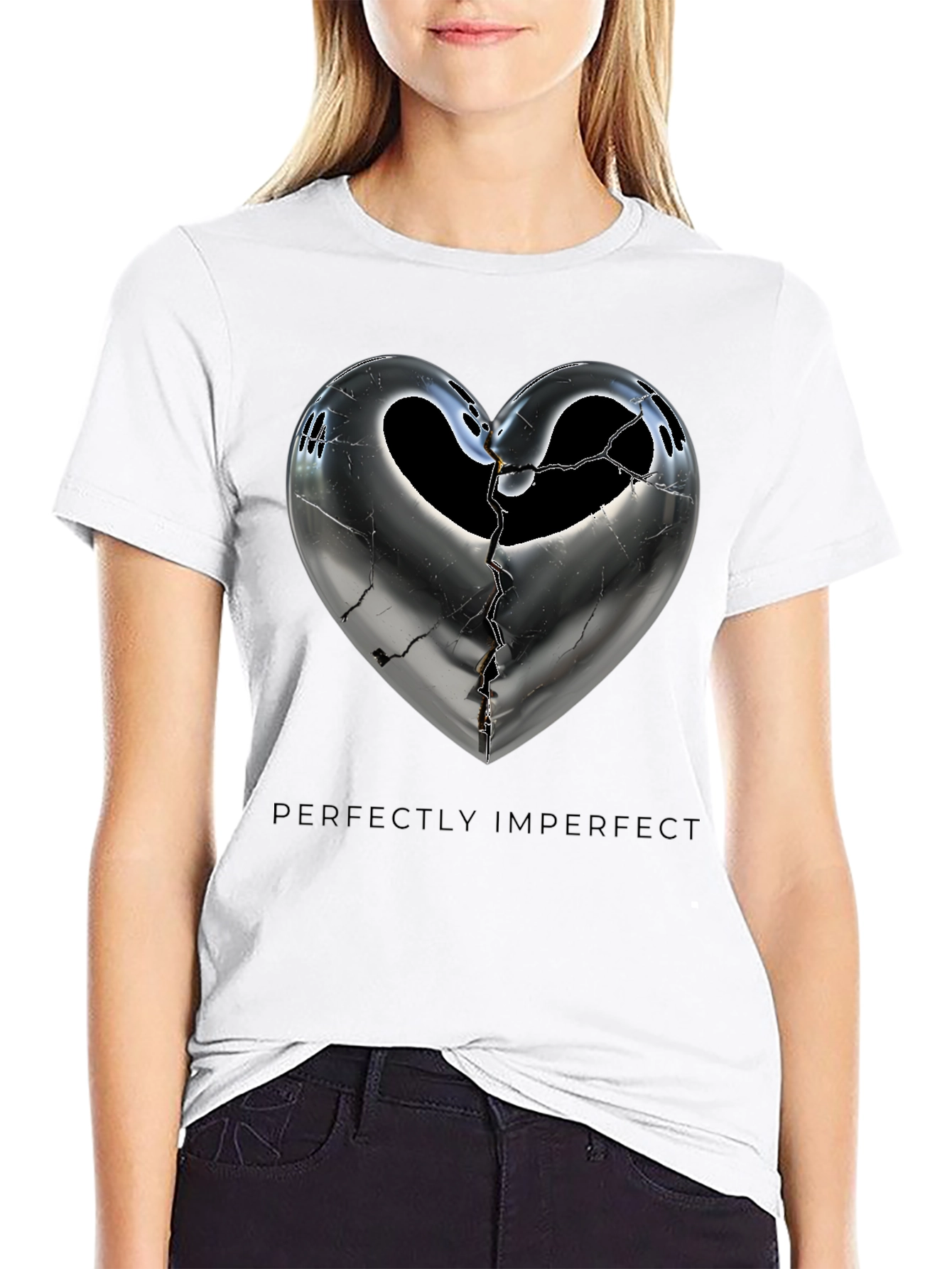 Perfectly Imperfect Heart Graphic Tee