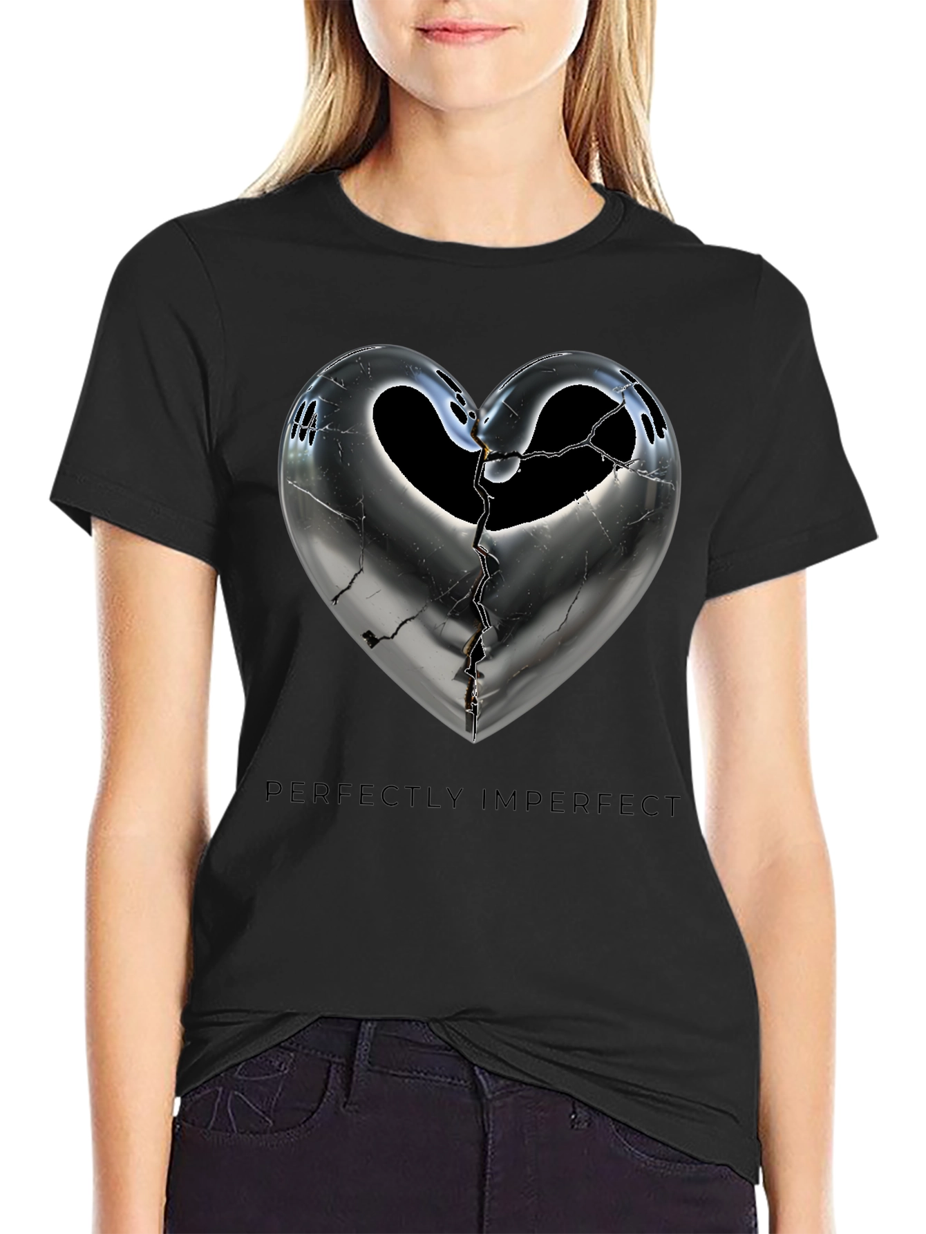 Perfectly Imperfect Heart Graphic Tee