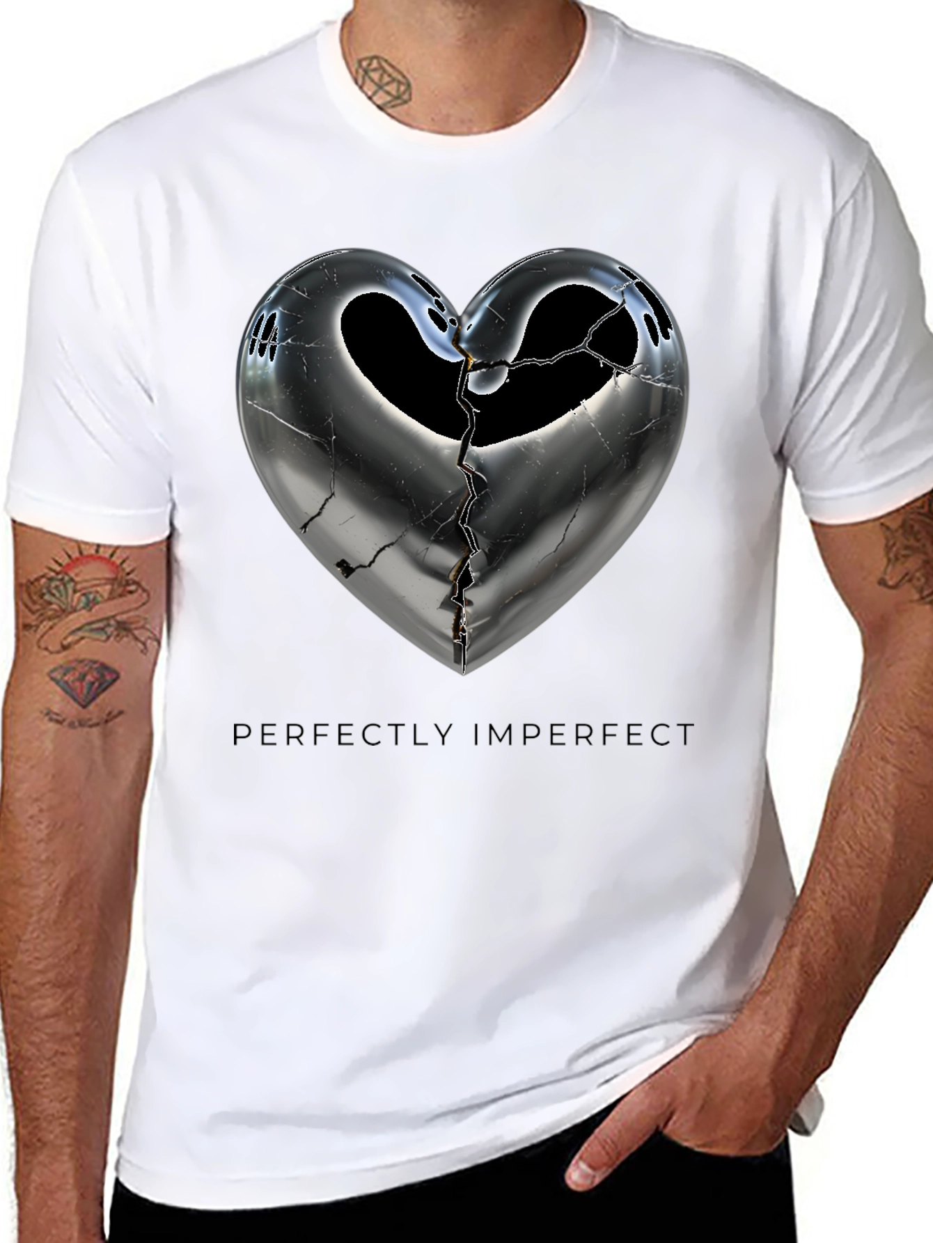 Perfectly Imperfect Heart Graphic Tee