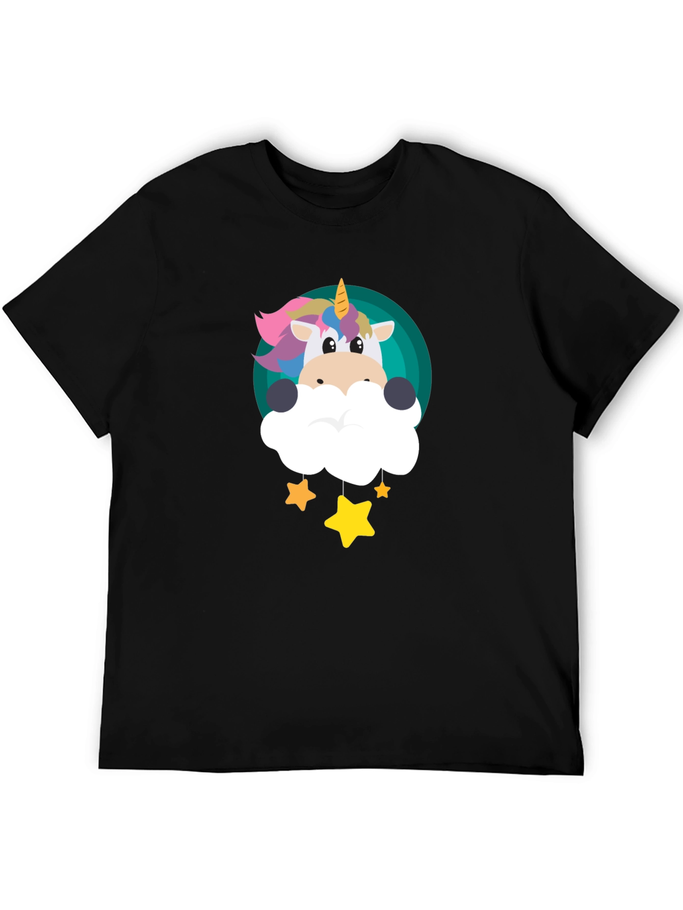 Cute Unicorn Stars Graphic Tee