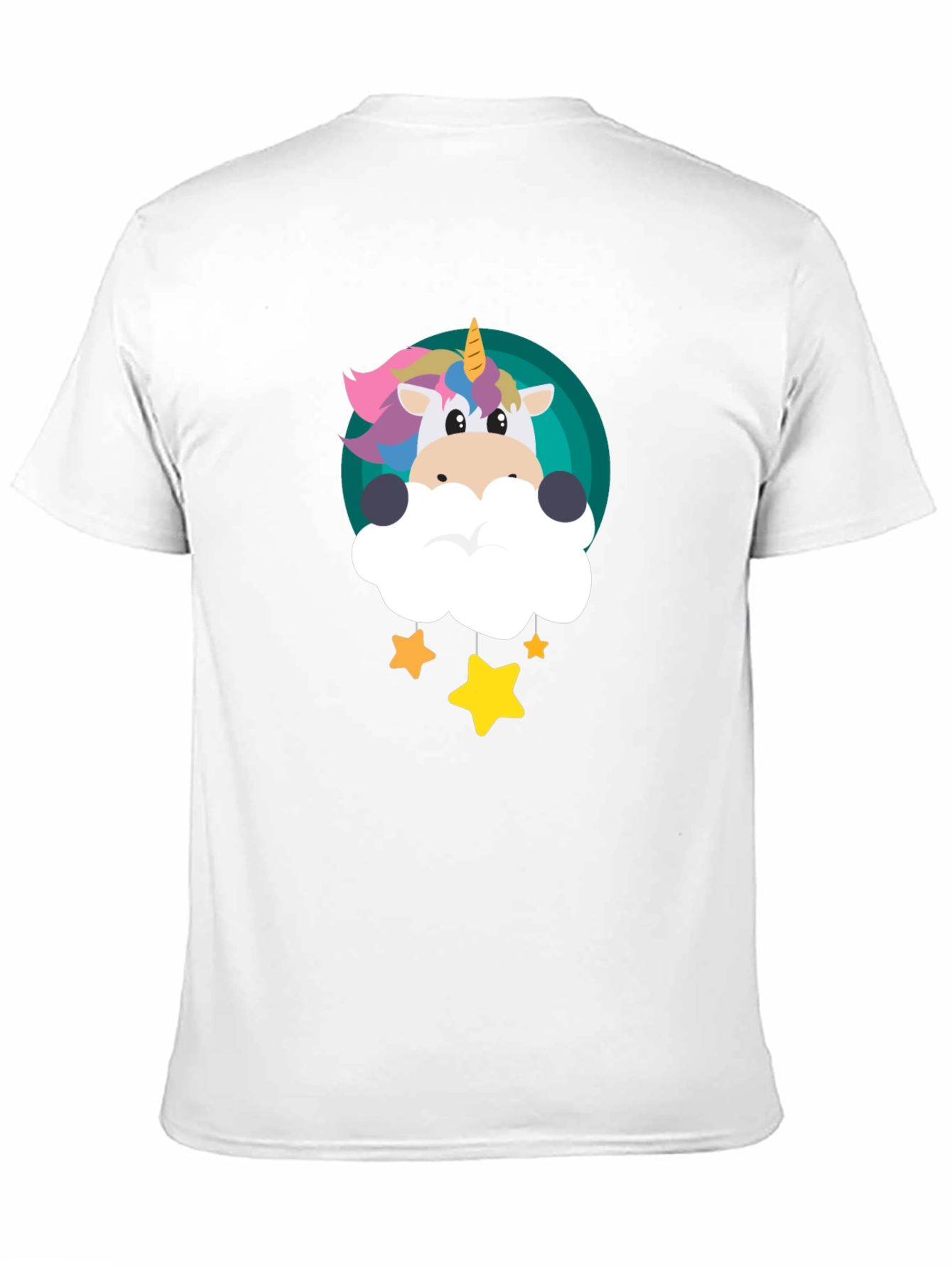 Cute Unicorn Stars Graphic Tee