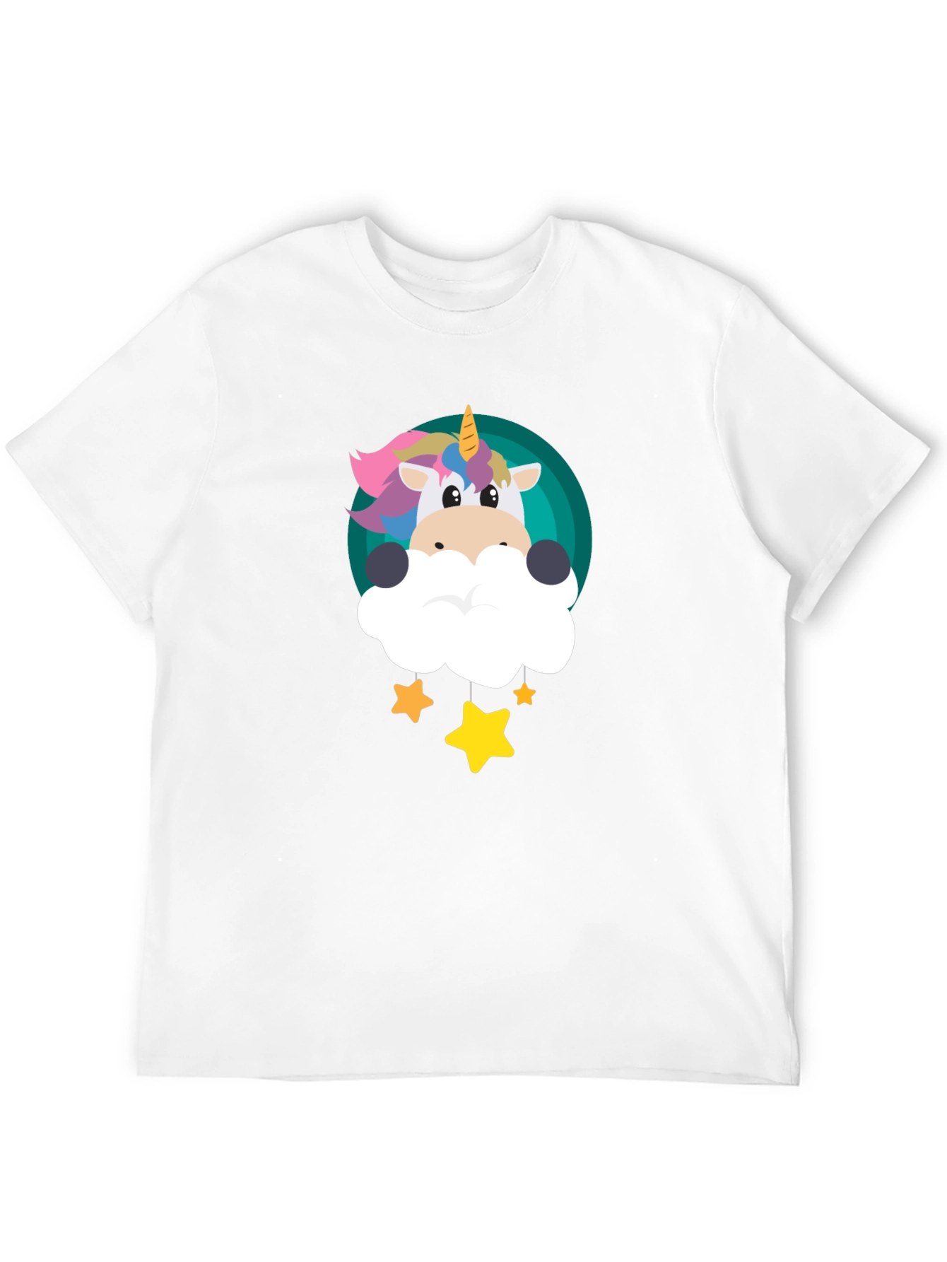Cute Unicorn Stars Graphic Tee