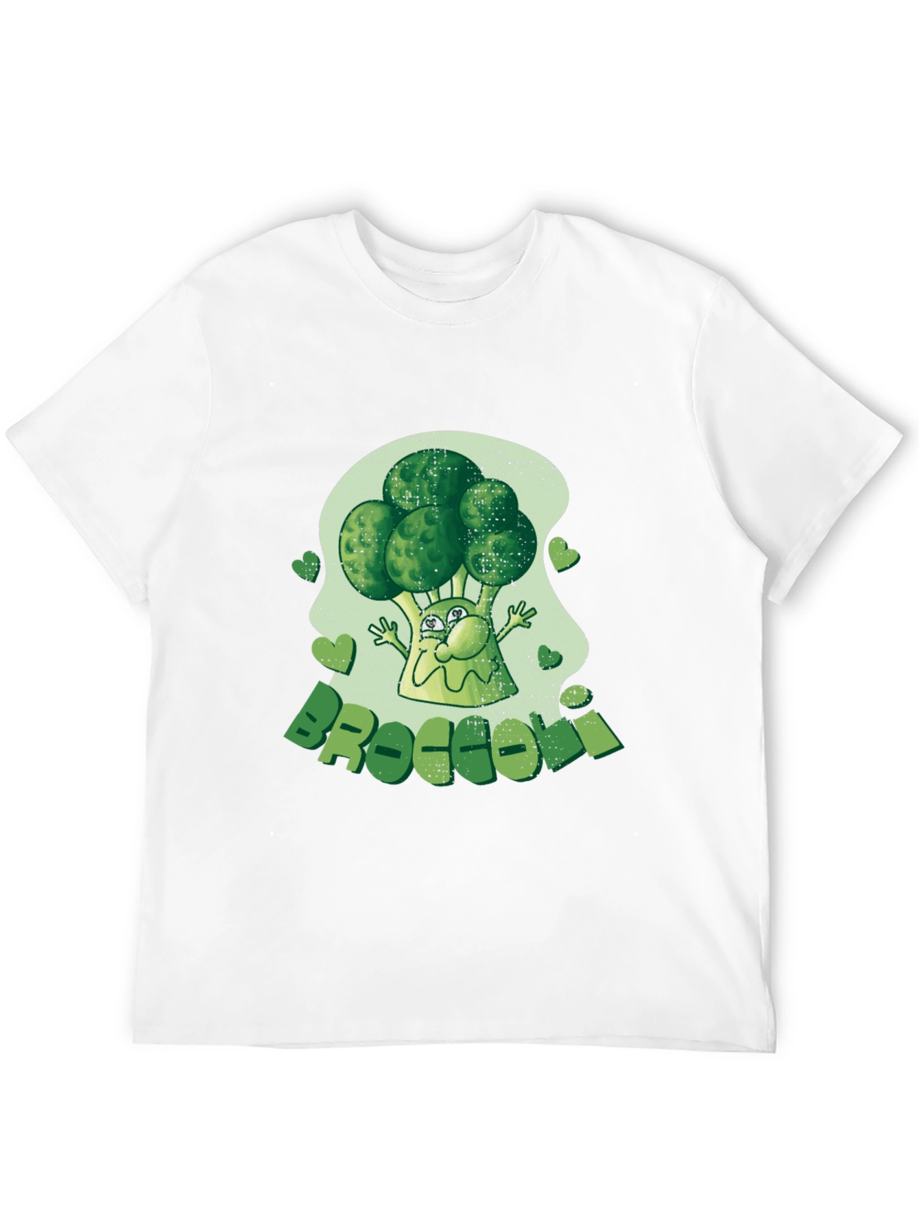 Broccoli Cartoon Graphic Tee - Fun Foodie Fashion!