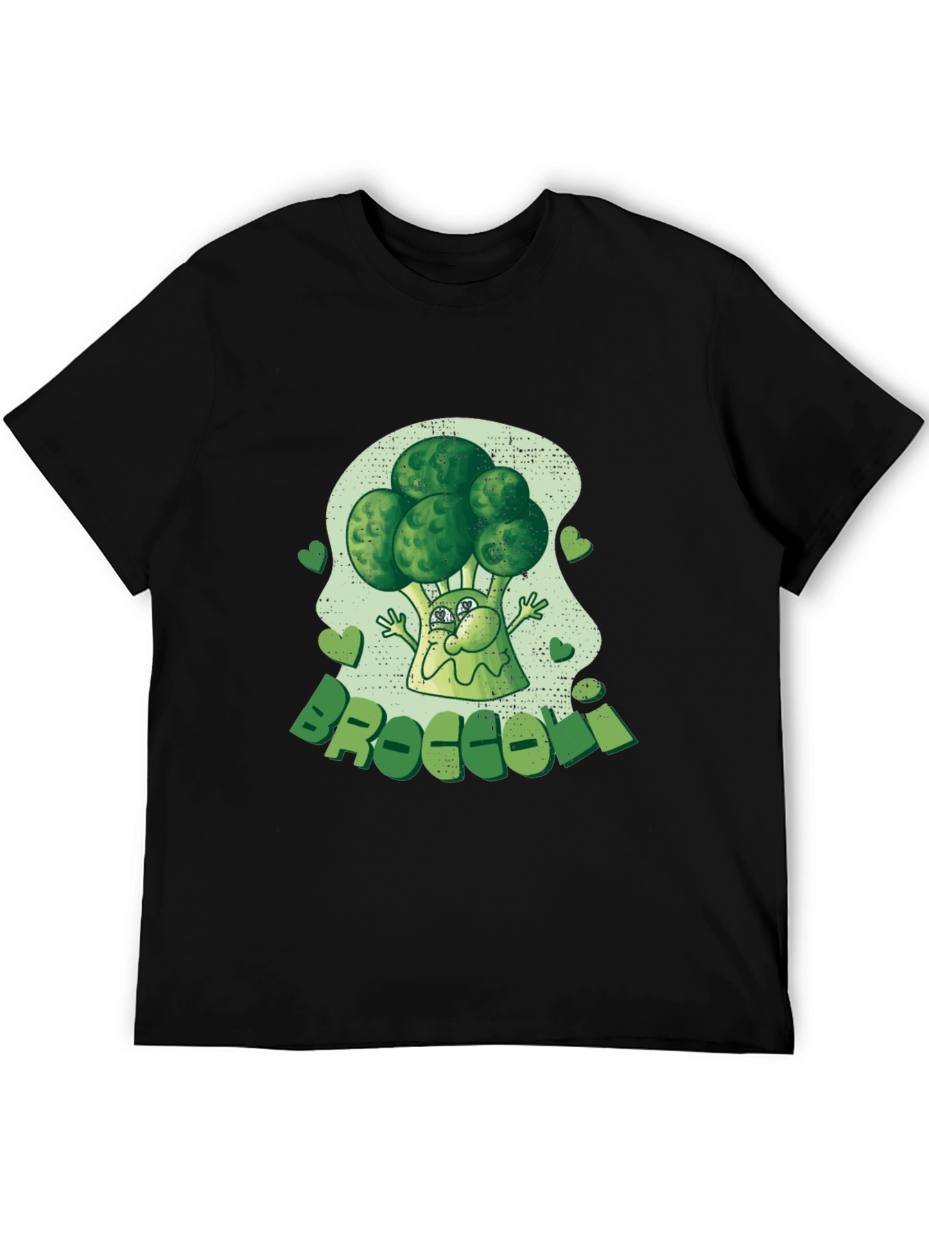 Broccoli Cartoon Graphic Tee - Fun Foodie Fashion!