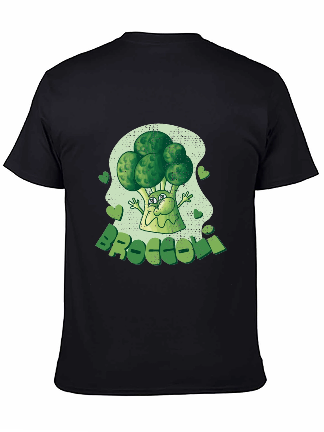 Broccoli Cartoon Graphic Tee - Fun Foodie Fashion!