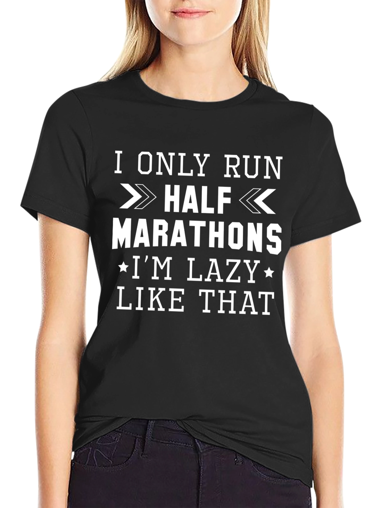 Funny Half Marathon Lazy Running T-Shirt