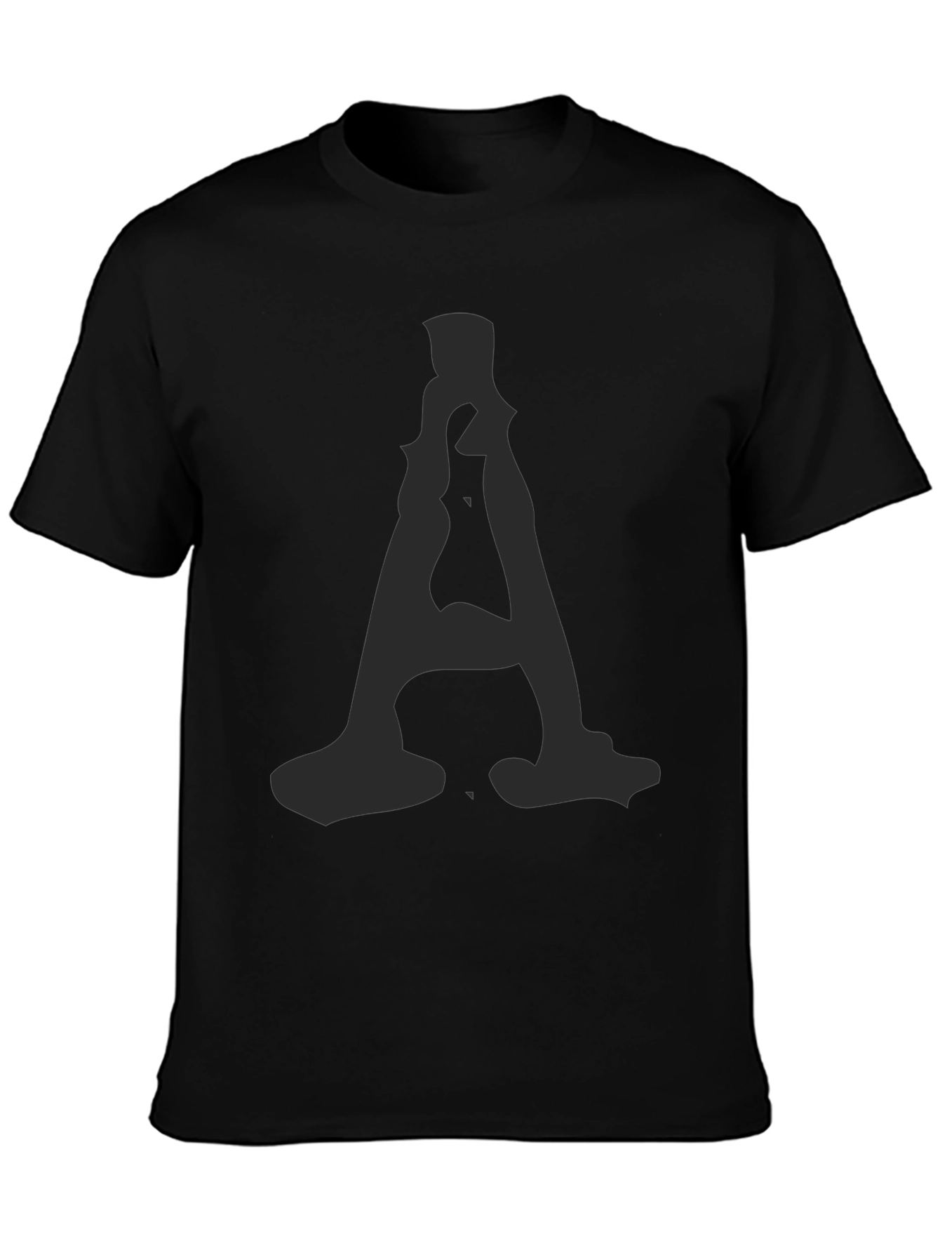Mens Black T-Shirt with A Graphic Print