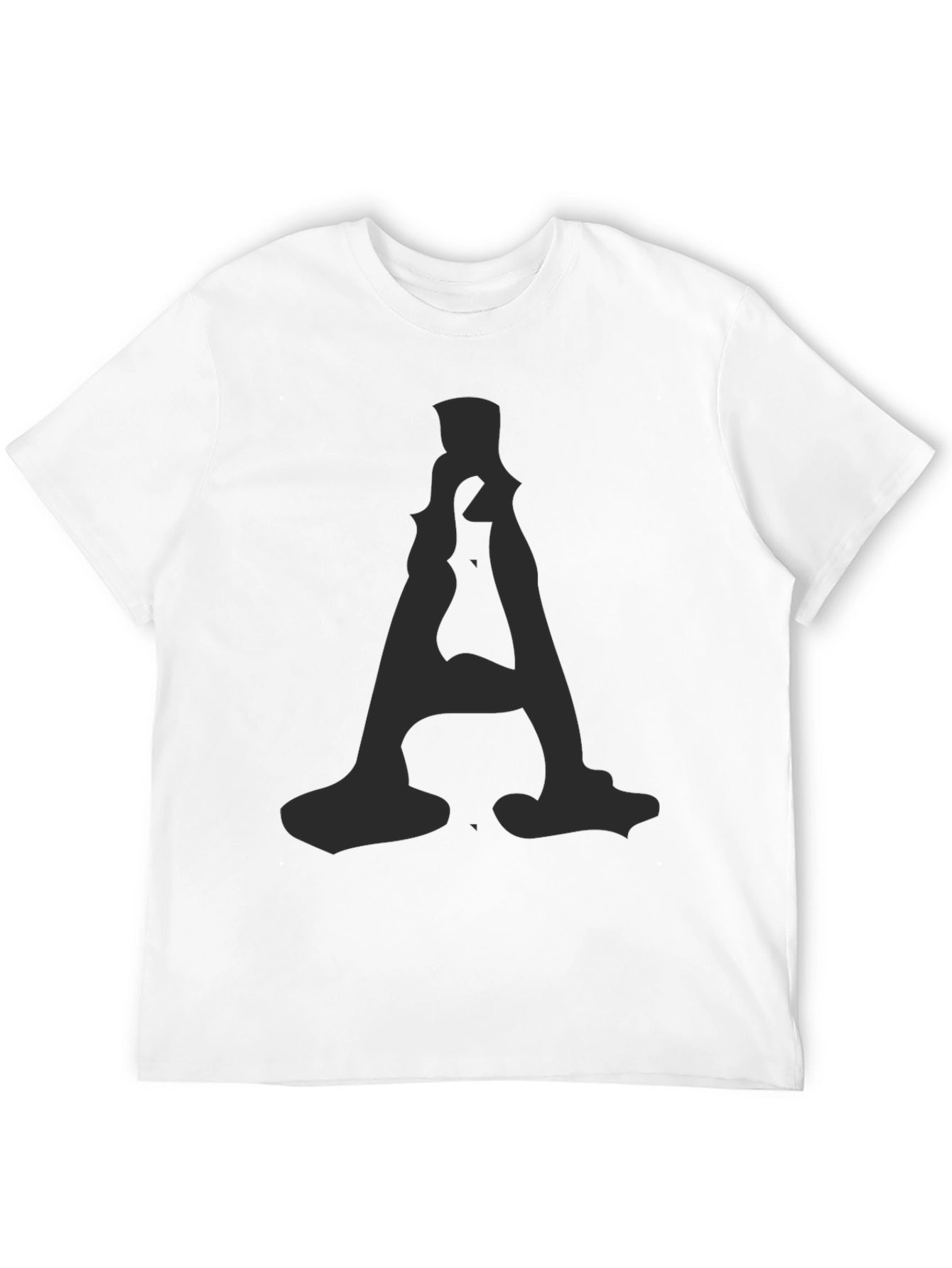 Mens Black T-Shirt with A Graphic Print