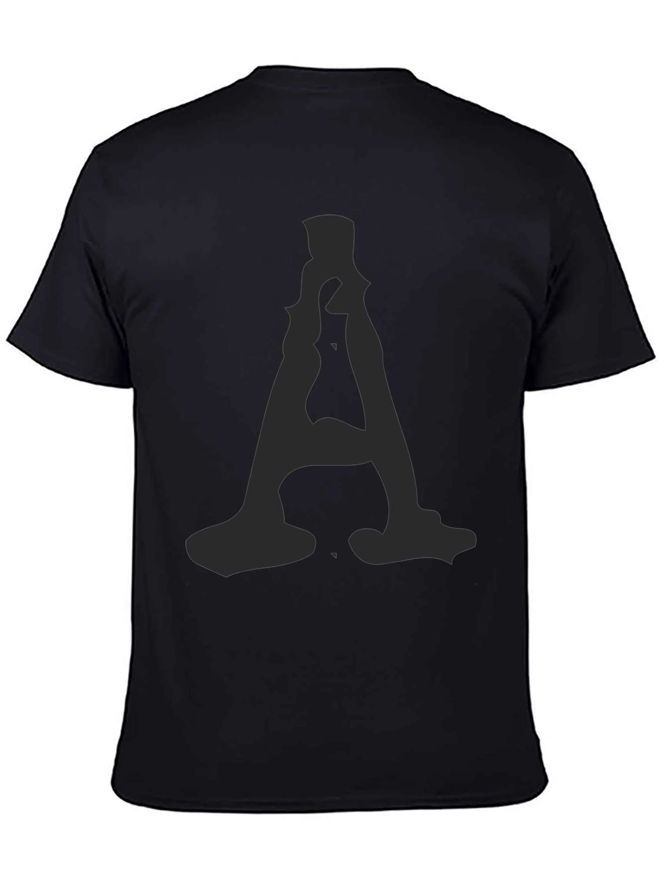 Mens Black T-Shirt with A Graphic Print