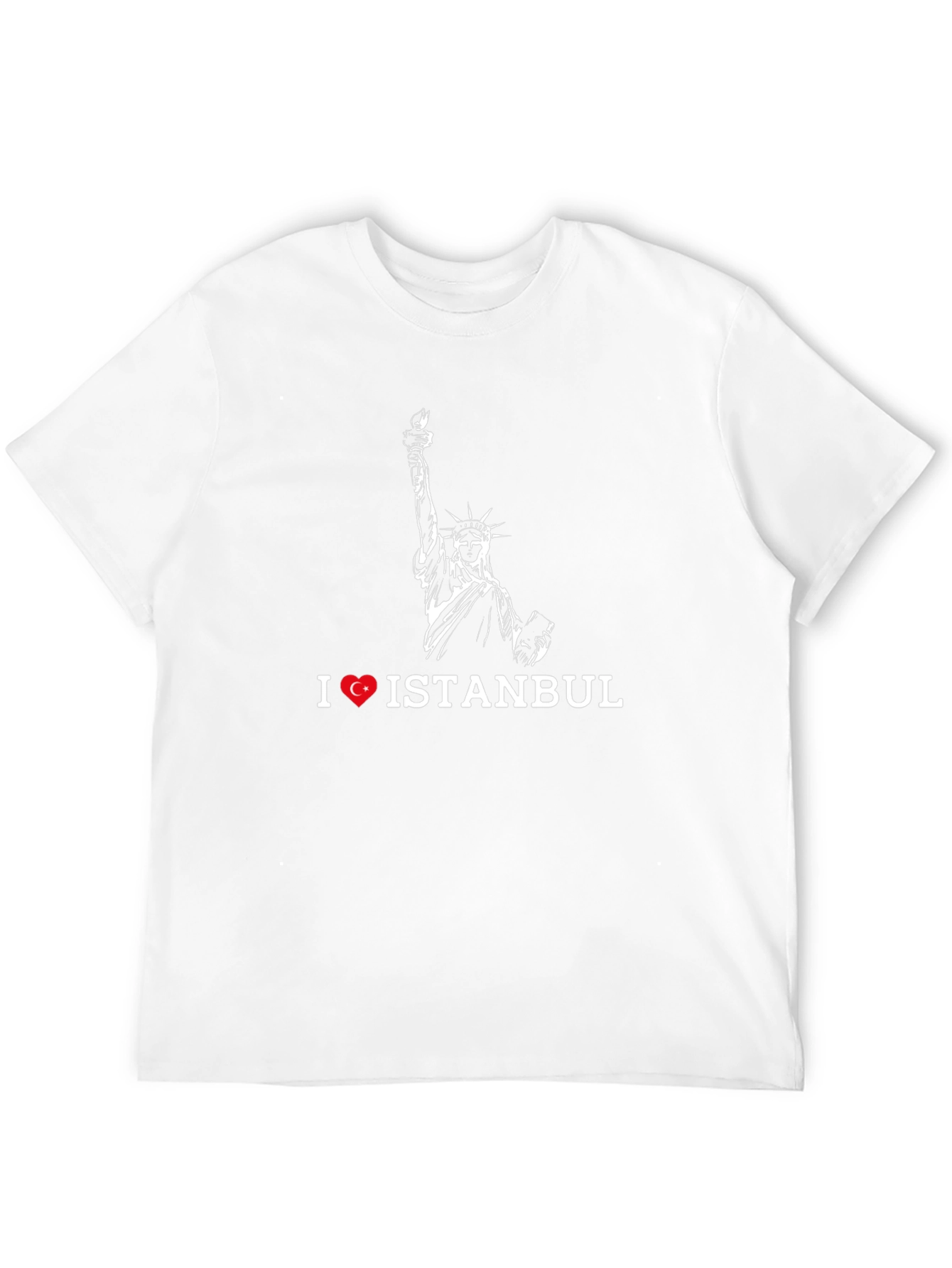 I Love Istanbul T-Shirt Statue of Liberty Graphic Tee