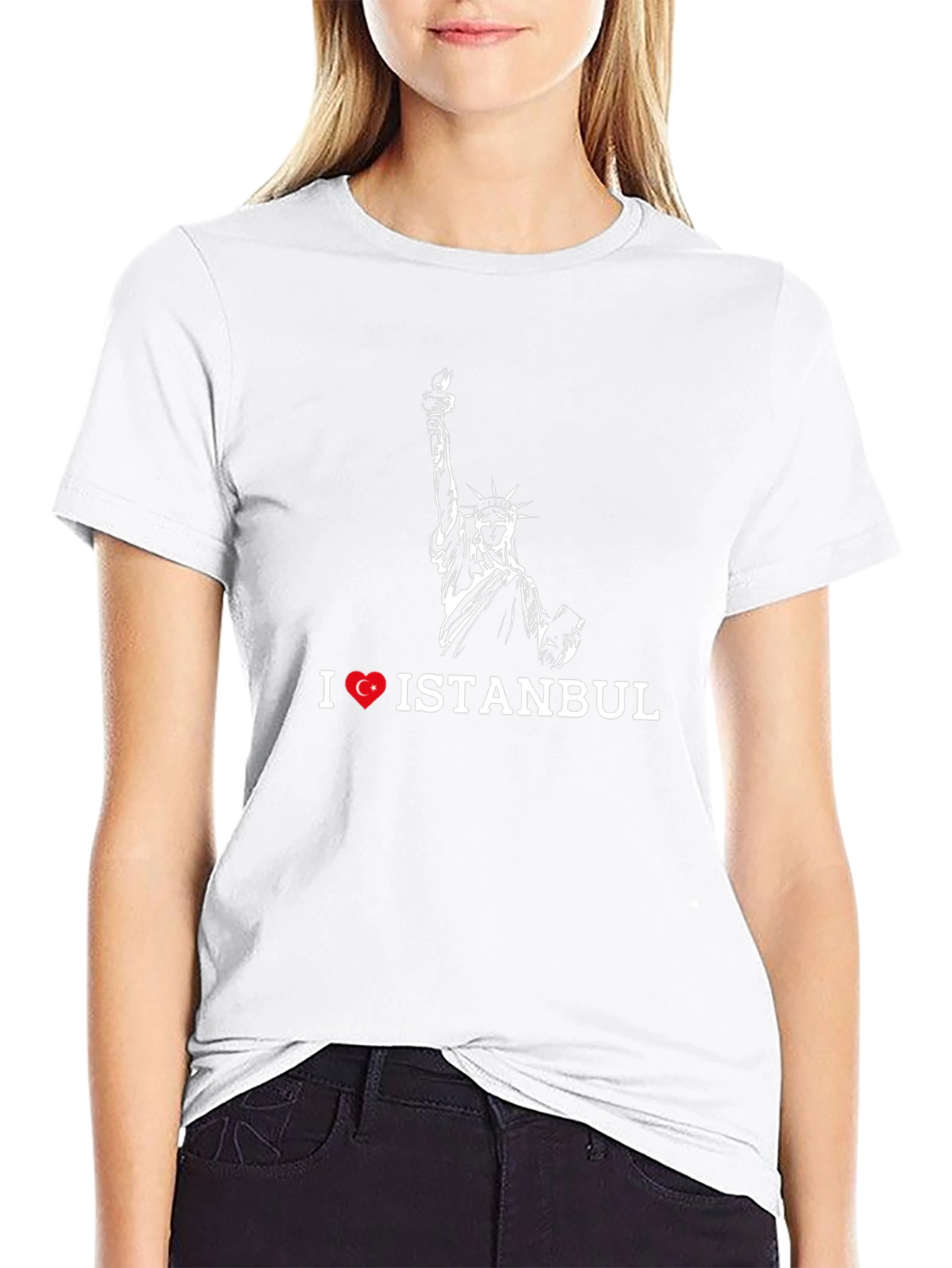 I Love Istanbul T-Shirt Statue of Liberty Graphic Tee