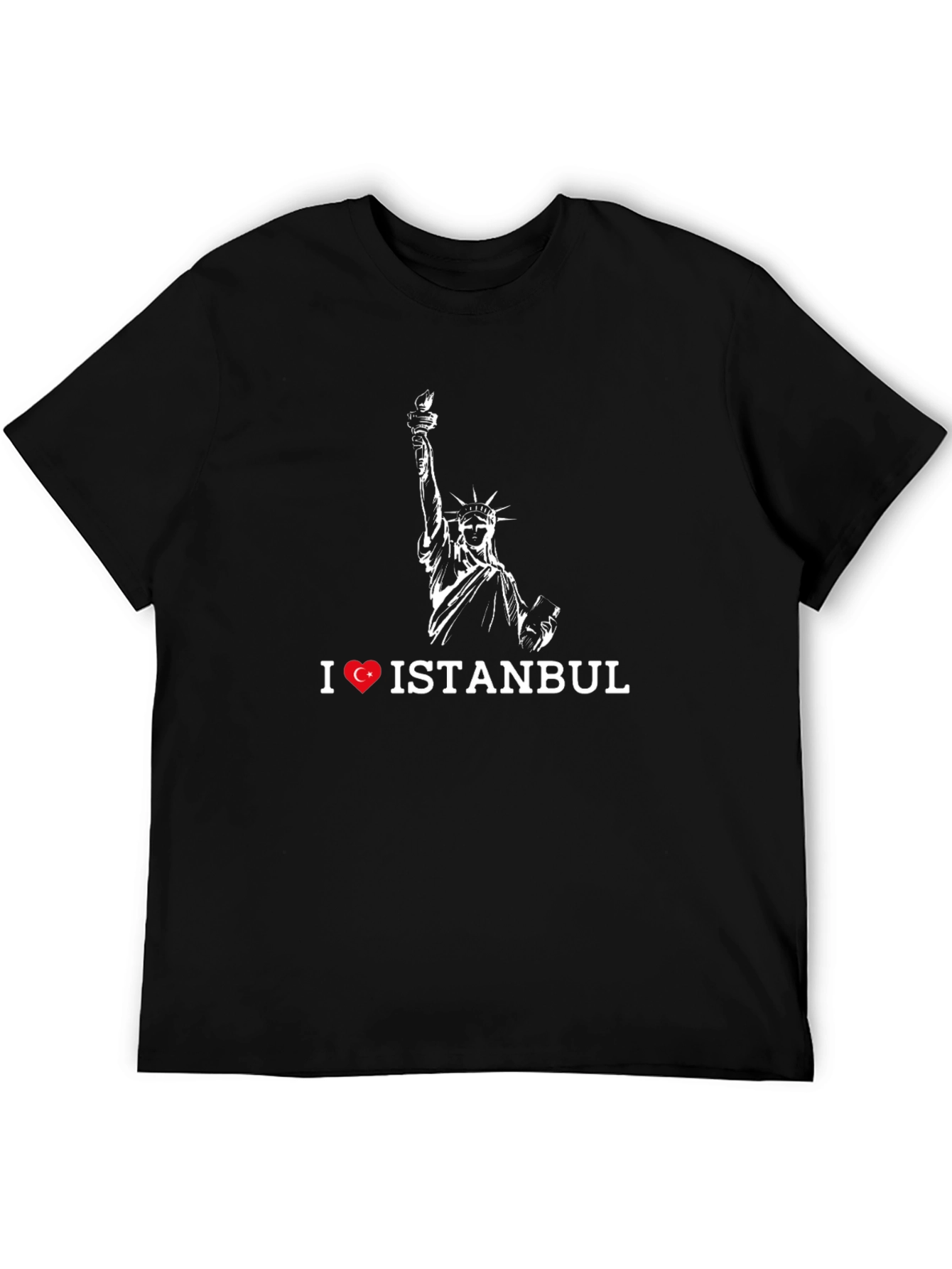 I Love Istanbul T-Shirt Statue of Liberty Graphic Tee