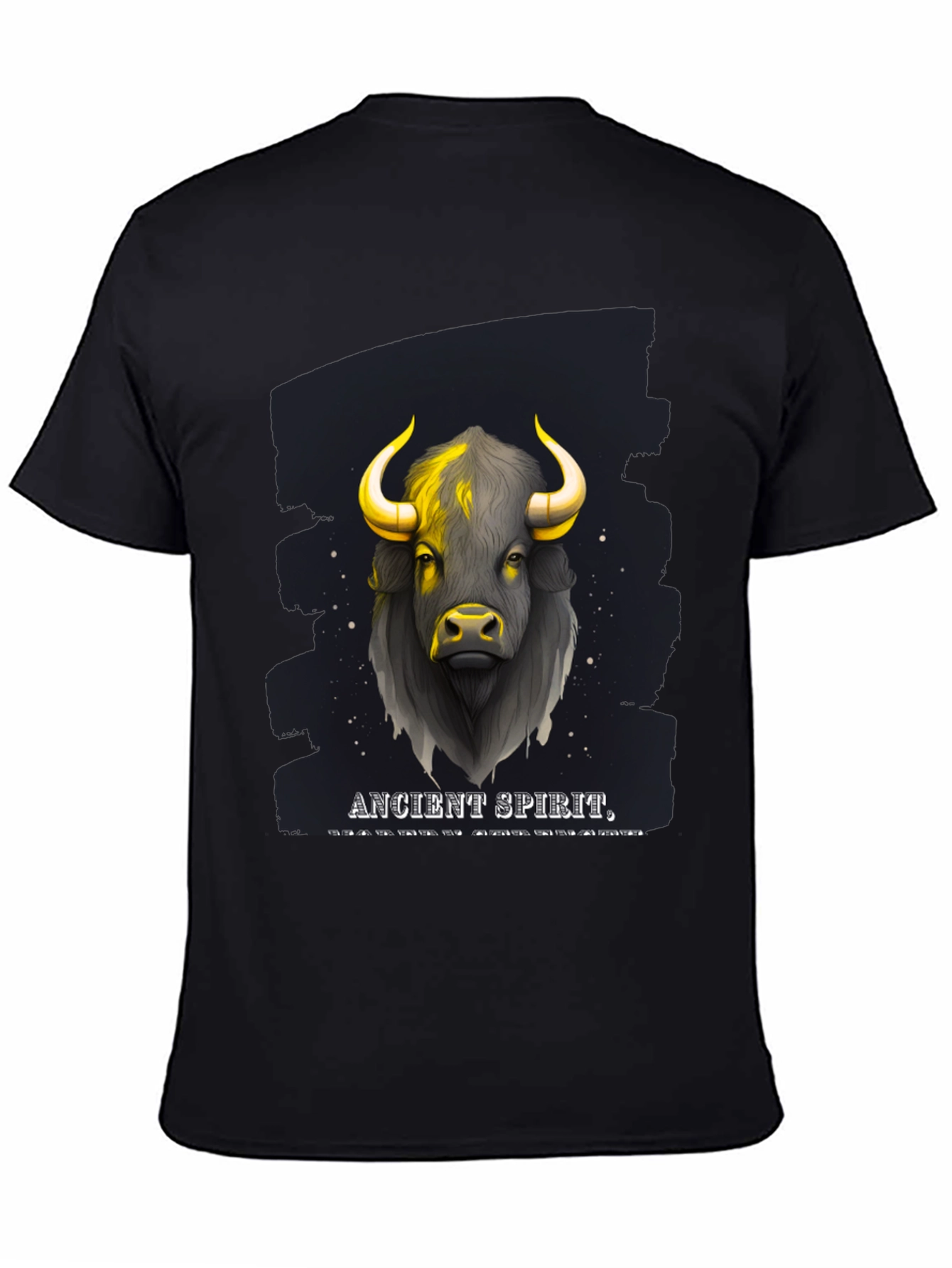 Ancient Spirit Bull Graphic T-Shirt