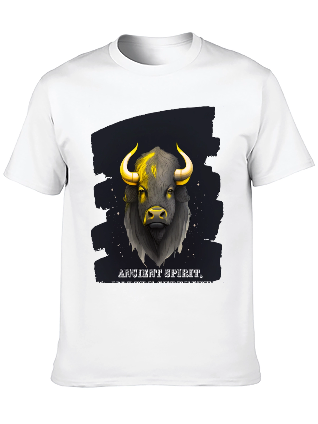 Ancient Spirit Bull Graphic T-Shirt