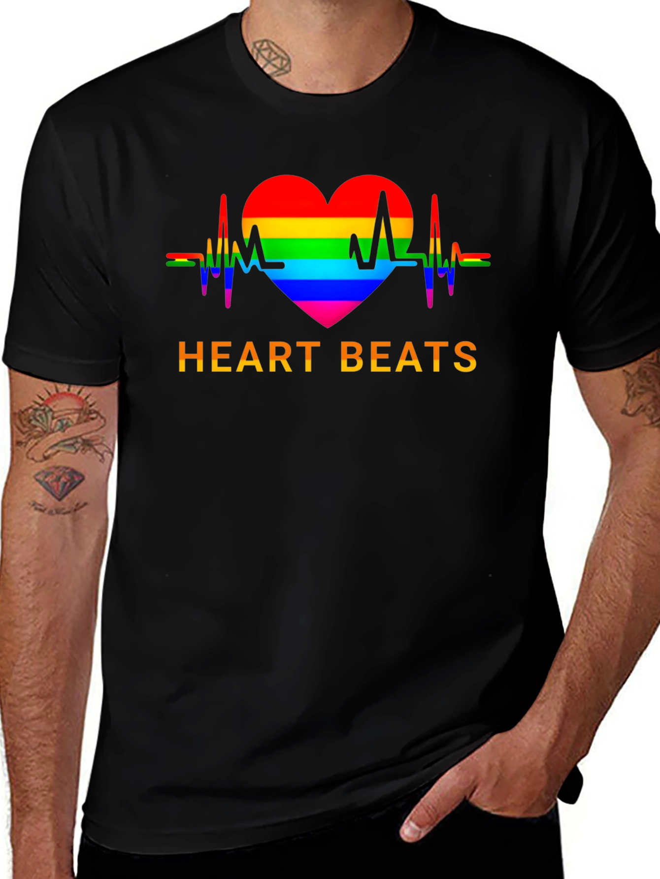Heartbeats LGBT Pride T-Shirt