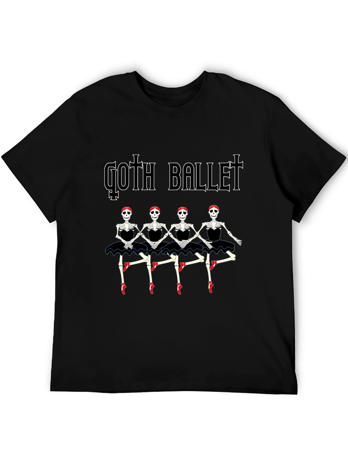 Goth Ballet Skeleton Dancer T-Shirt