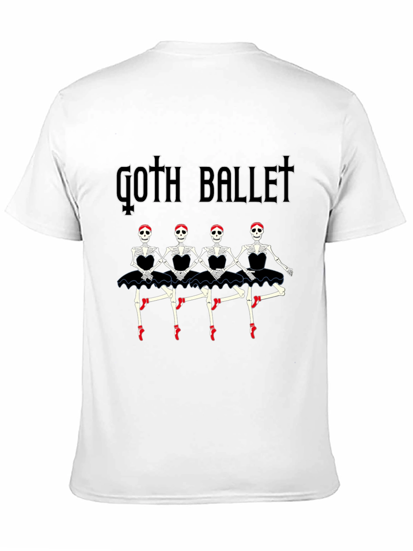 Goth Ballet Skeleton Dancer T-Shirt