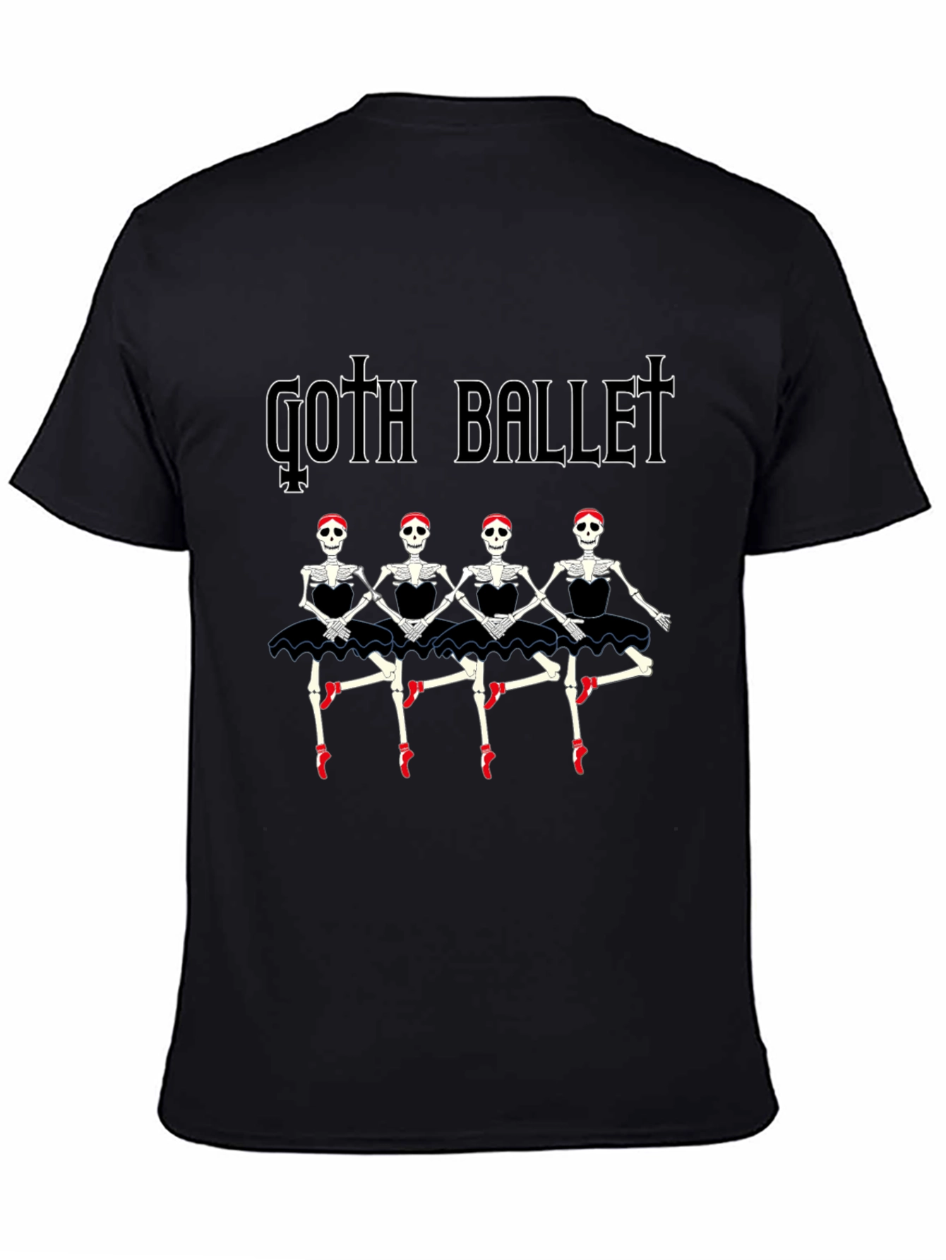 Goth Ballet Skeleton Dancer T-Shirt