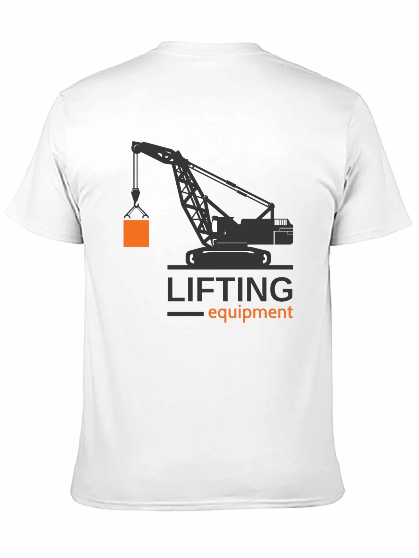 Lifting Equipment Crane Graphic Tee - Black