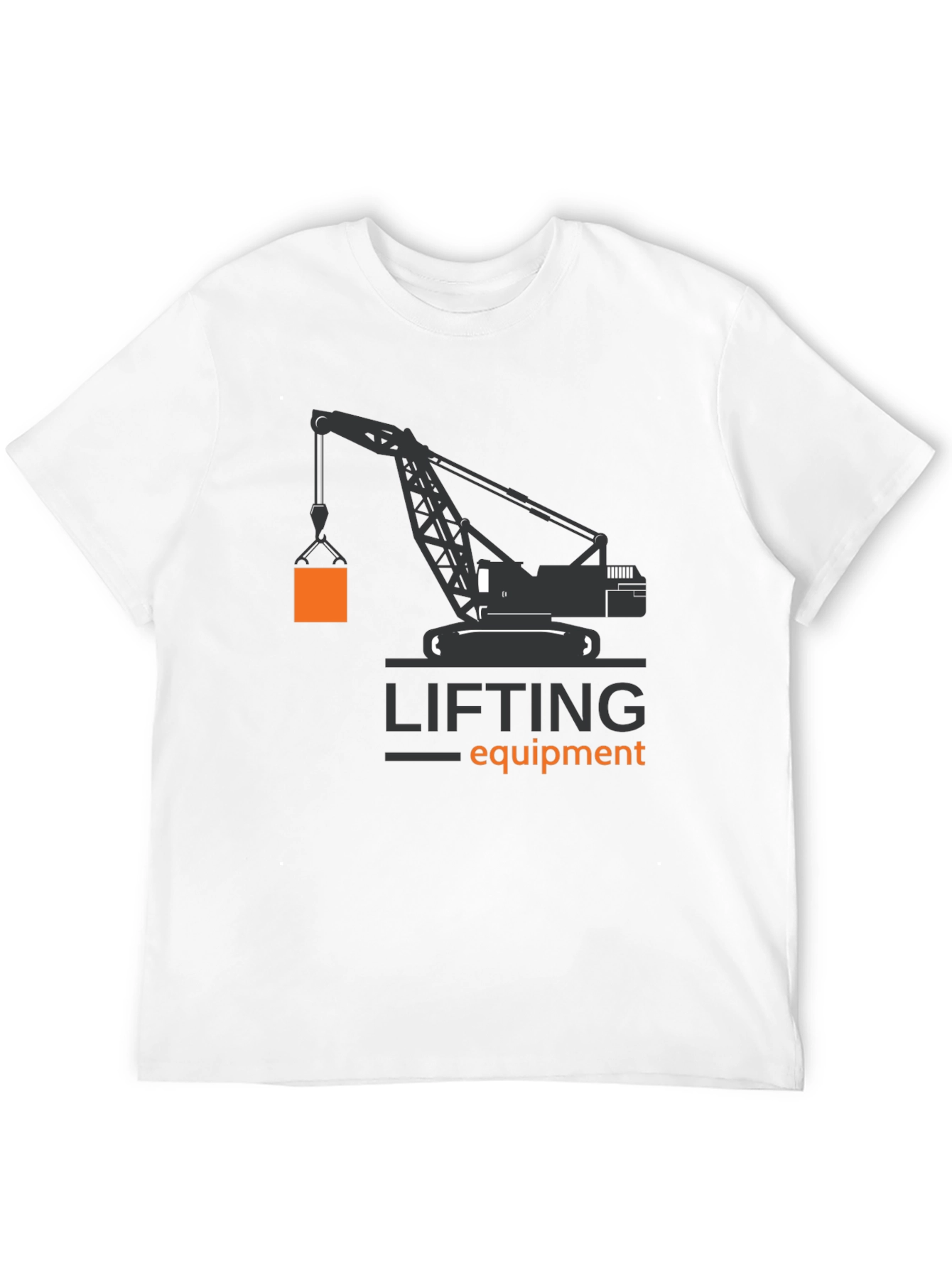 Lifting Equipment Crane Graphic Tee - Black