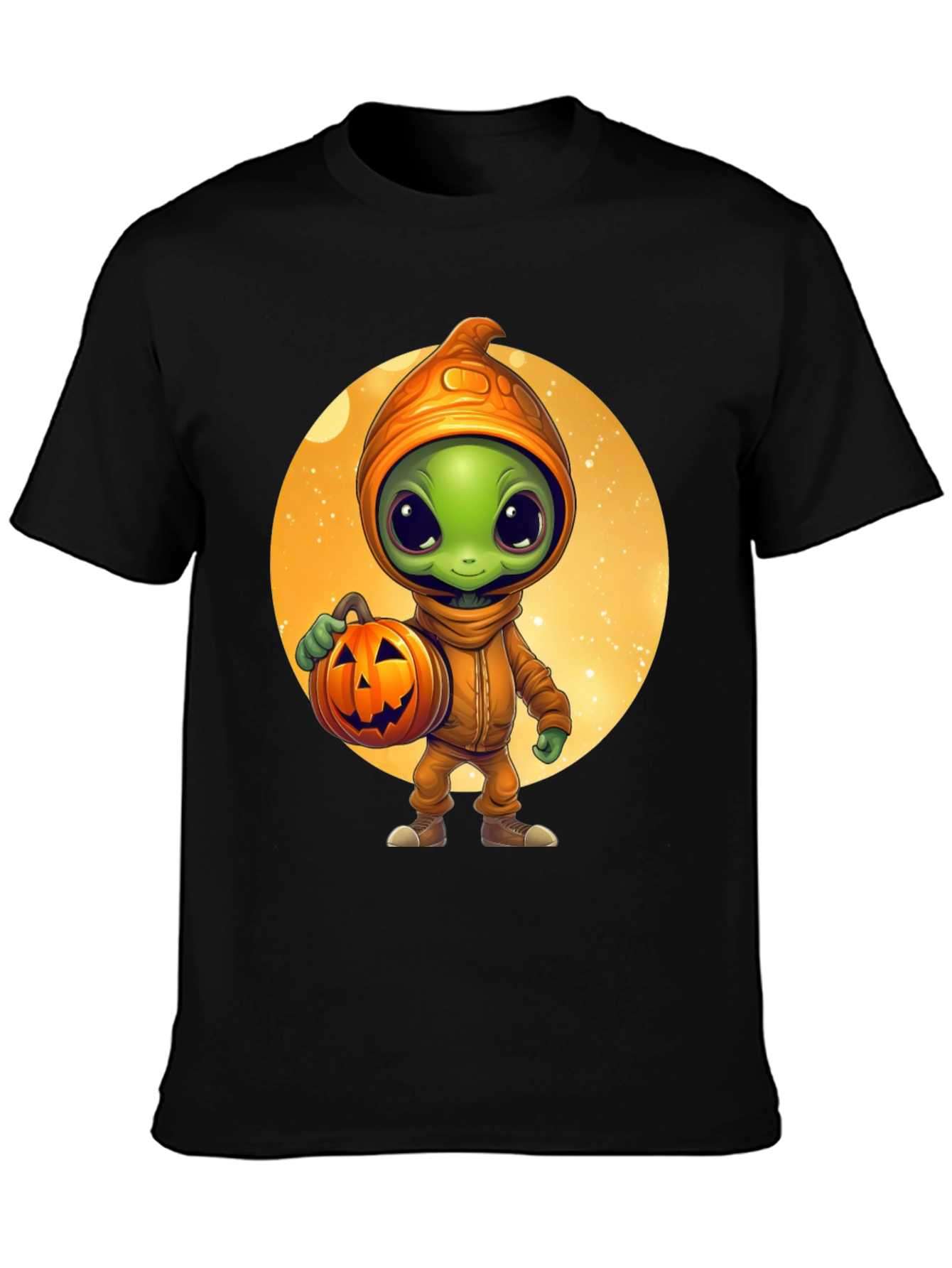Halloween Alien Pumpkin T-Shirt
