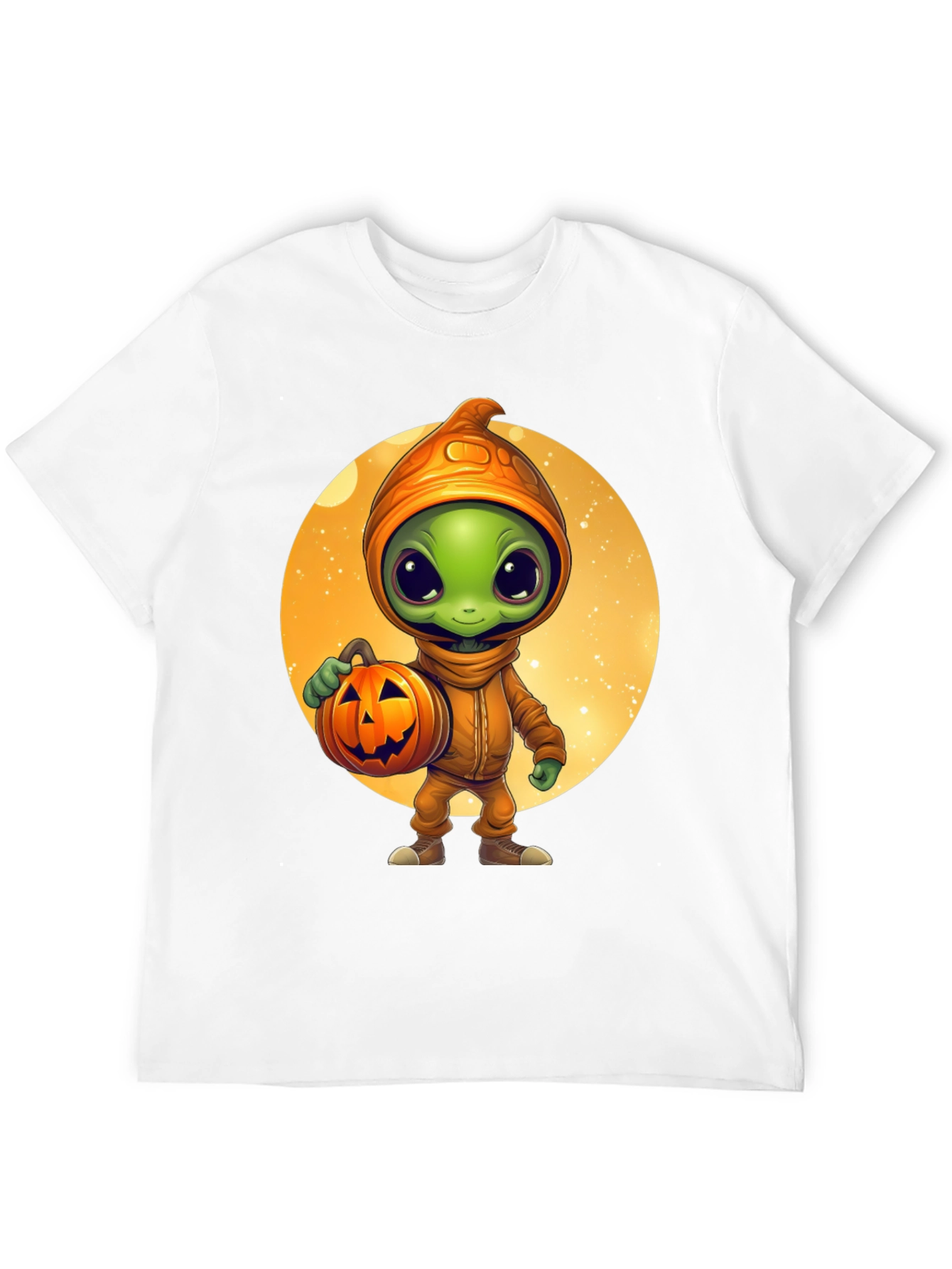Halloween Alien Pumpkin T-Shirt