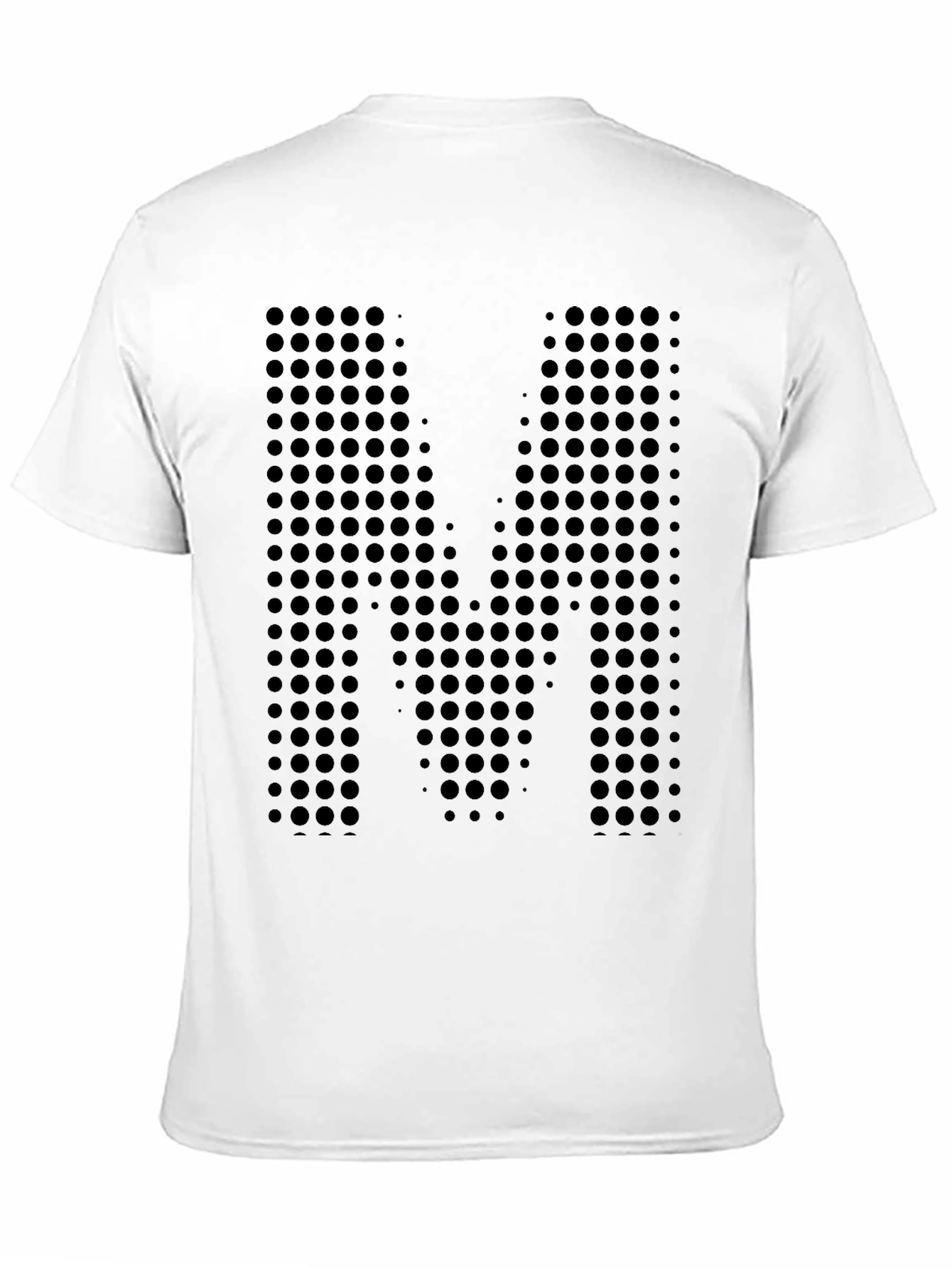 Modern M Dot Matrix Black Graphic Tee