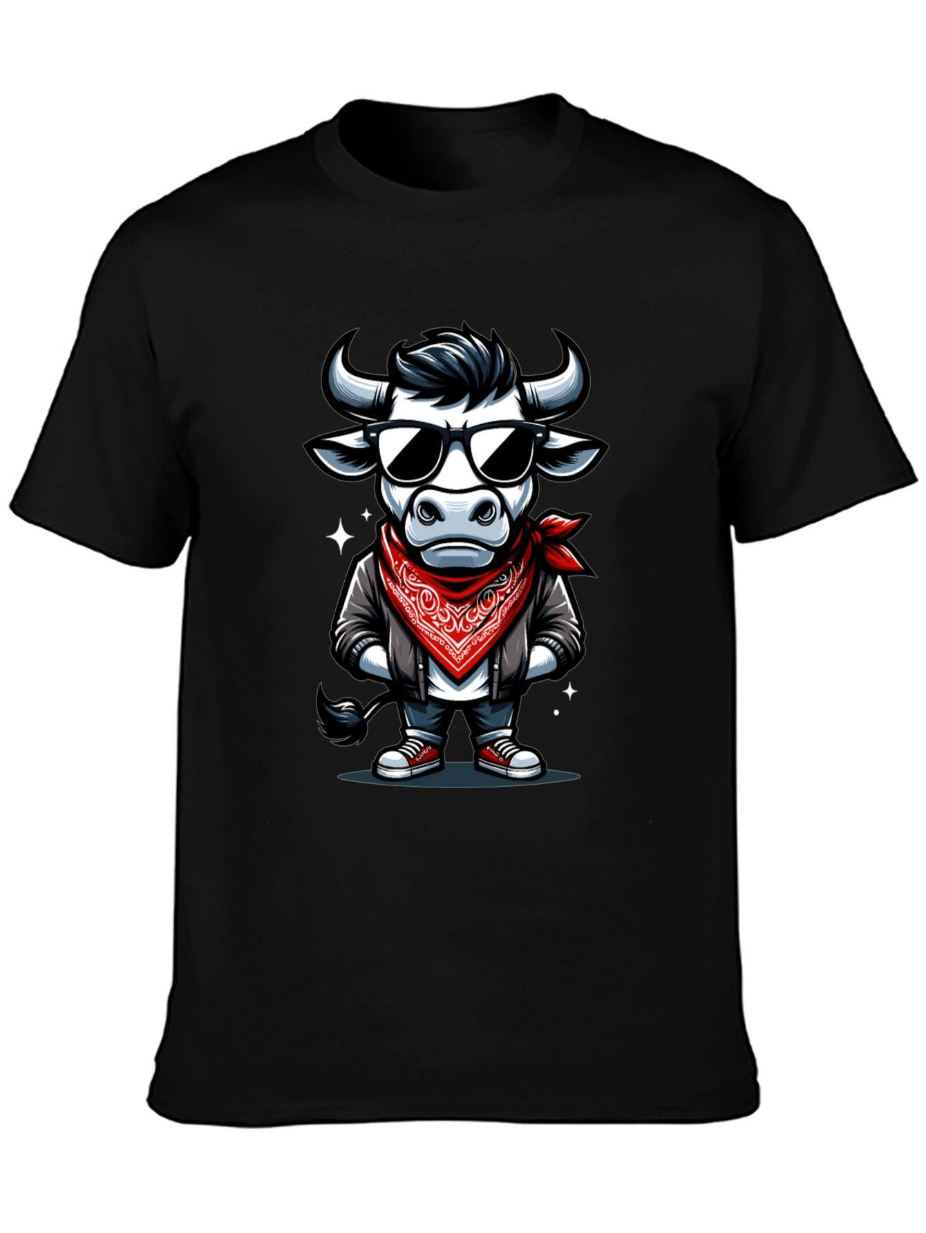 Cool Bull Graphic Tee - Black T-Shirt
