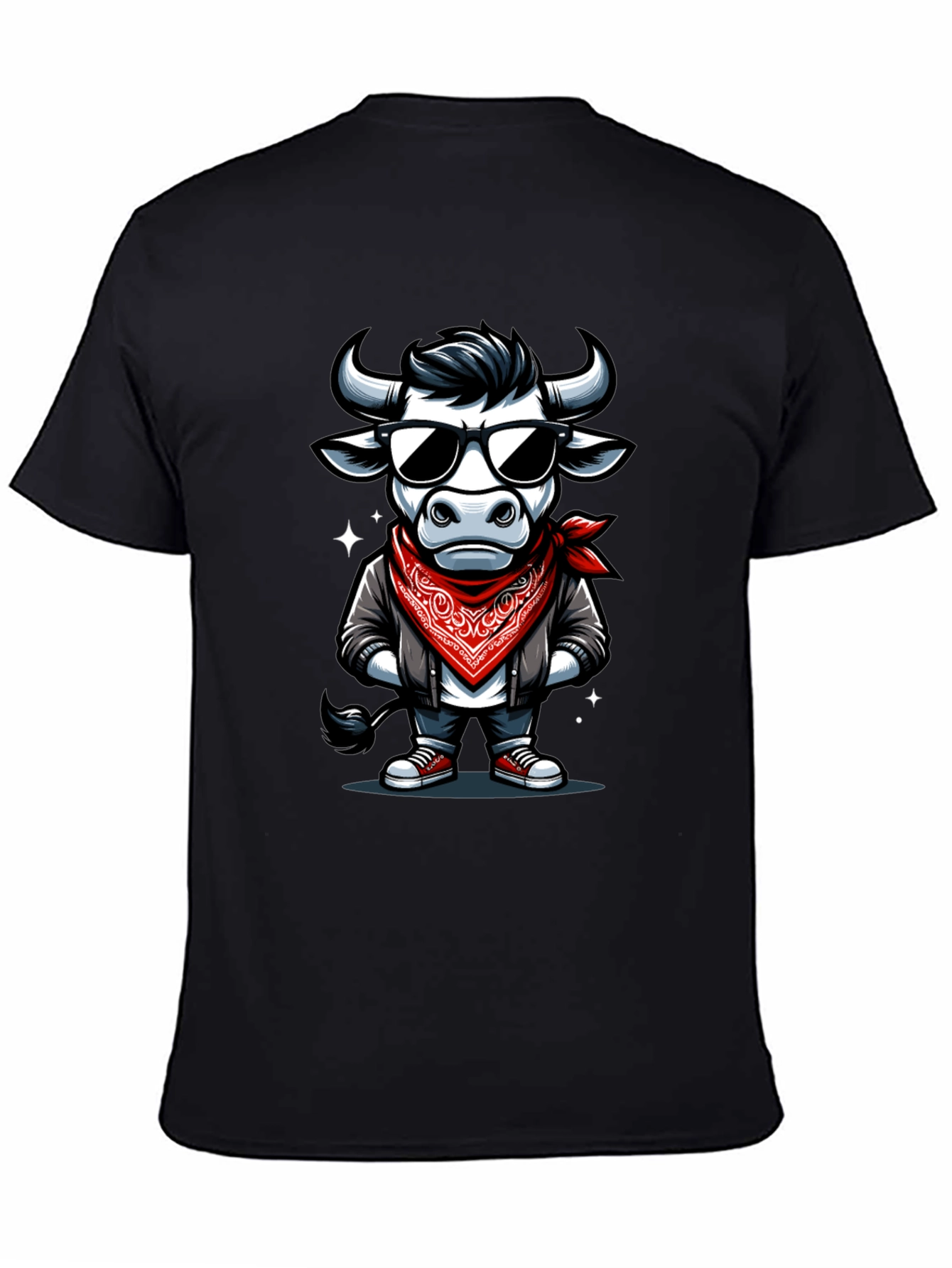 Cool Bull Graphic Tee - Black T-Shirt