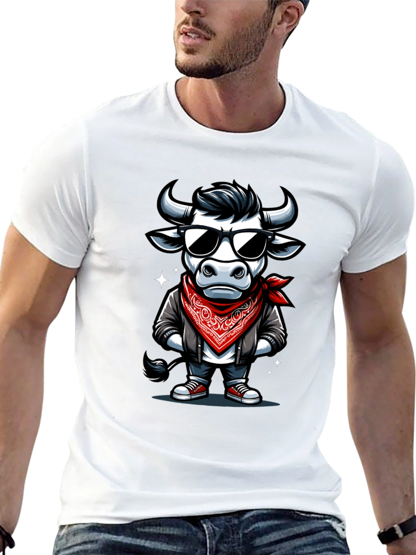 Cool Bull Graphic Tee - Black T-Shirt