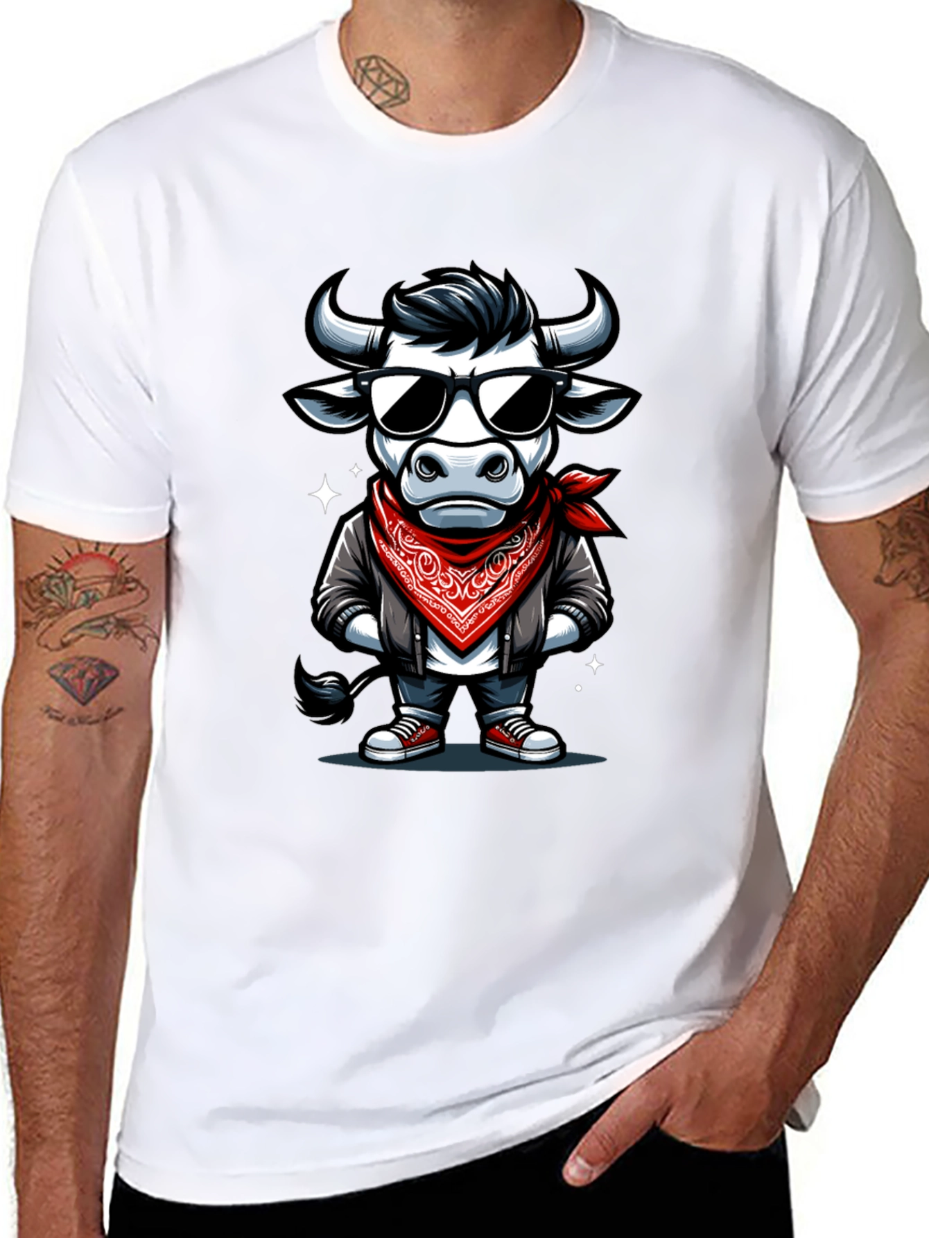 Cool Bull Graphic Tee - Black T-Shirt