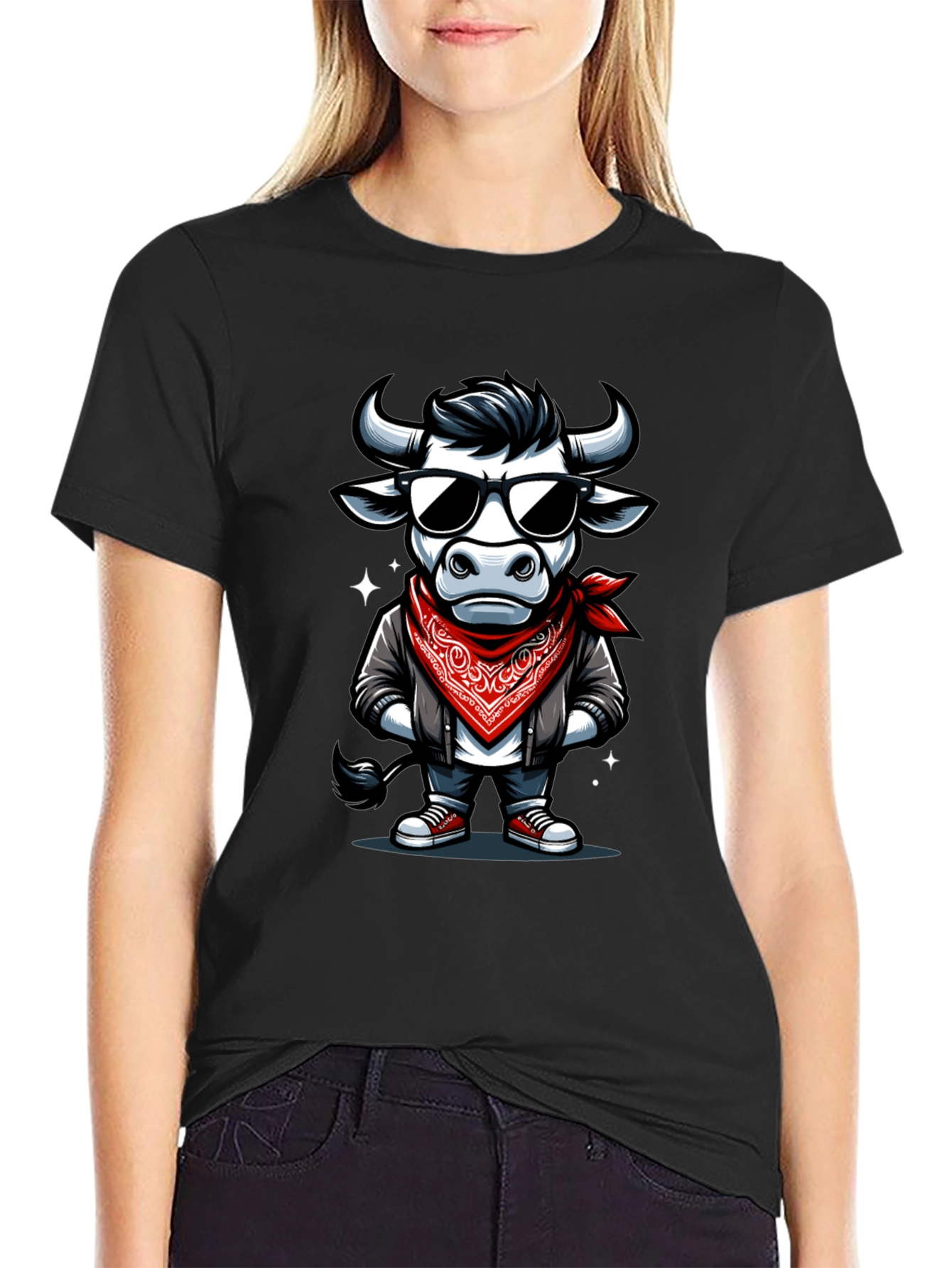 Cool Bull Graphic Tee - Black T-Shirt