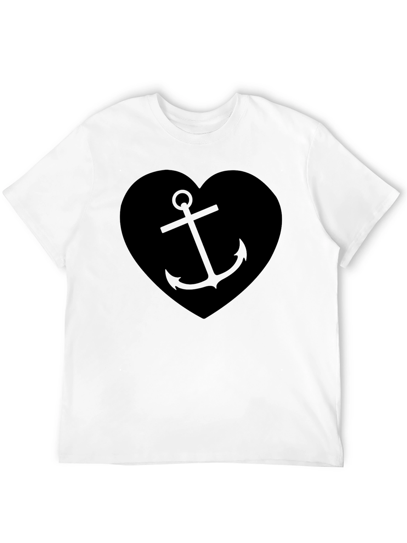 Nautical Anchor Heart Graphic T-Shirt