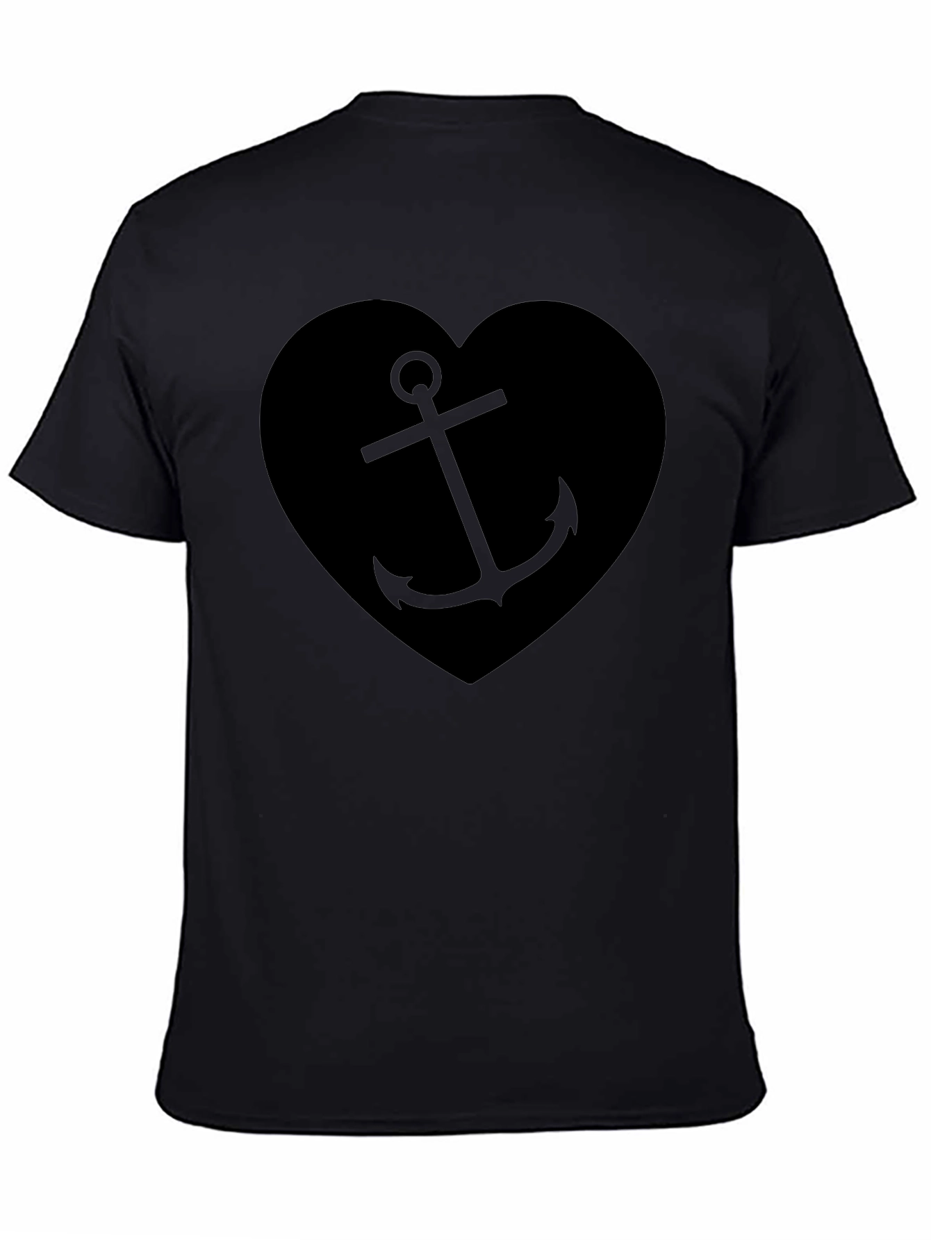 Nautical Anchor Heart Graphic T-Shirt