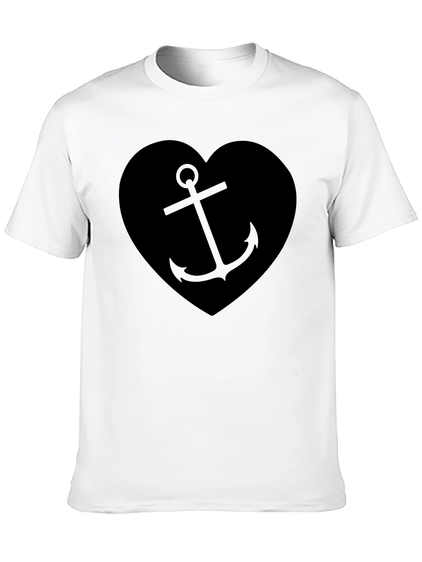 Nautical Anchor Heart Graphic T-Shirt