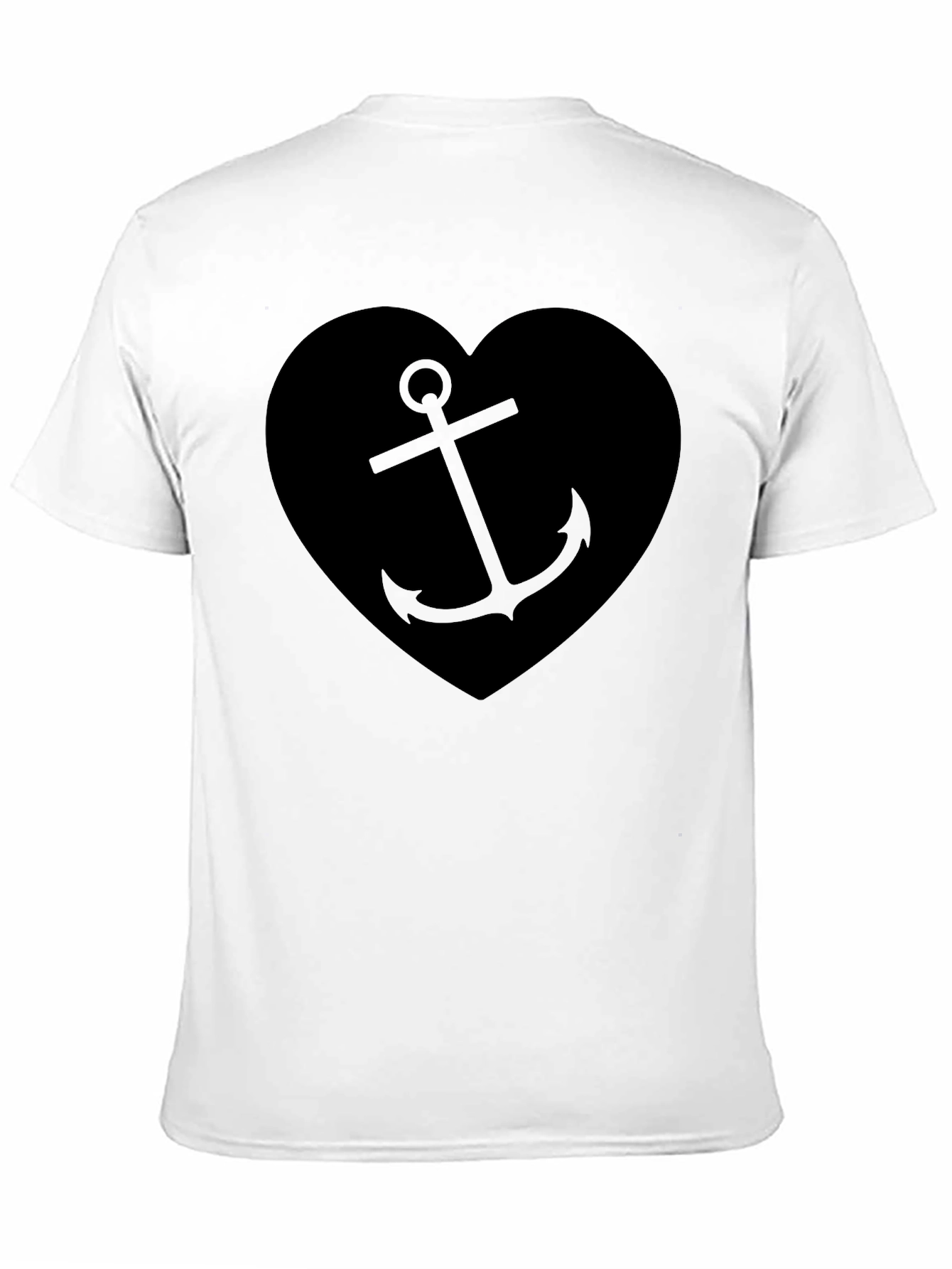 Nautical Anchor Heart Graphic T-Shirt