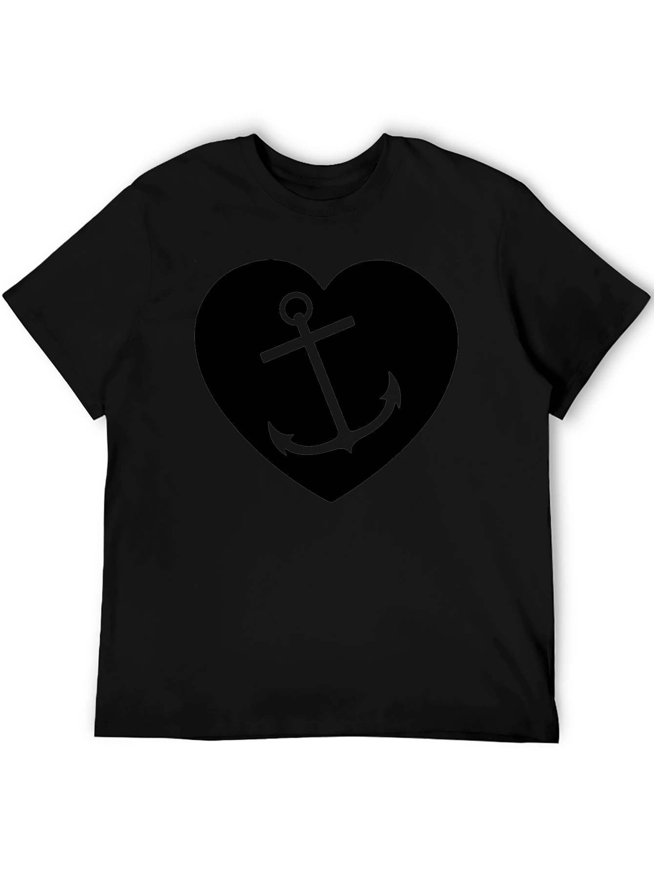 Nautical Anchor Heart Graphic T-Shirt