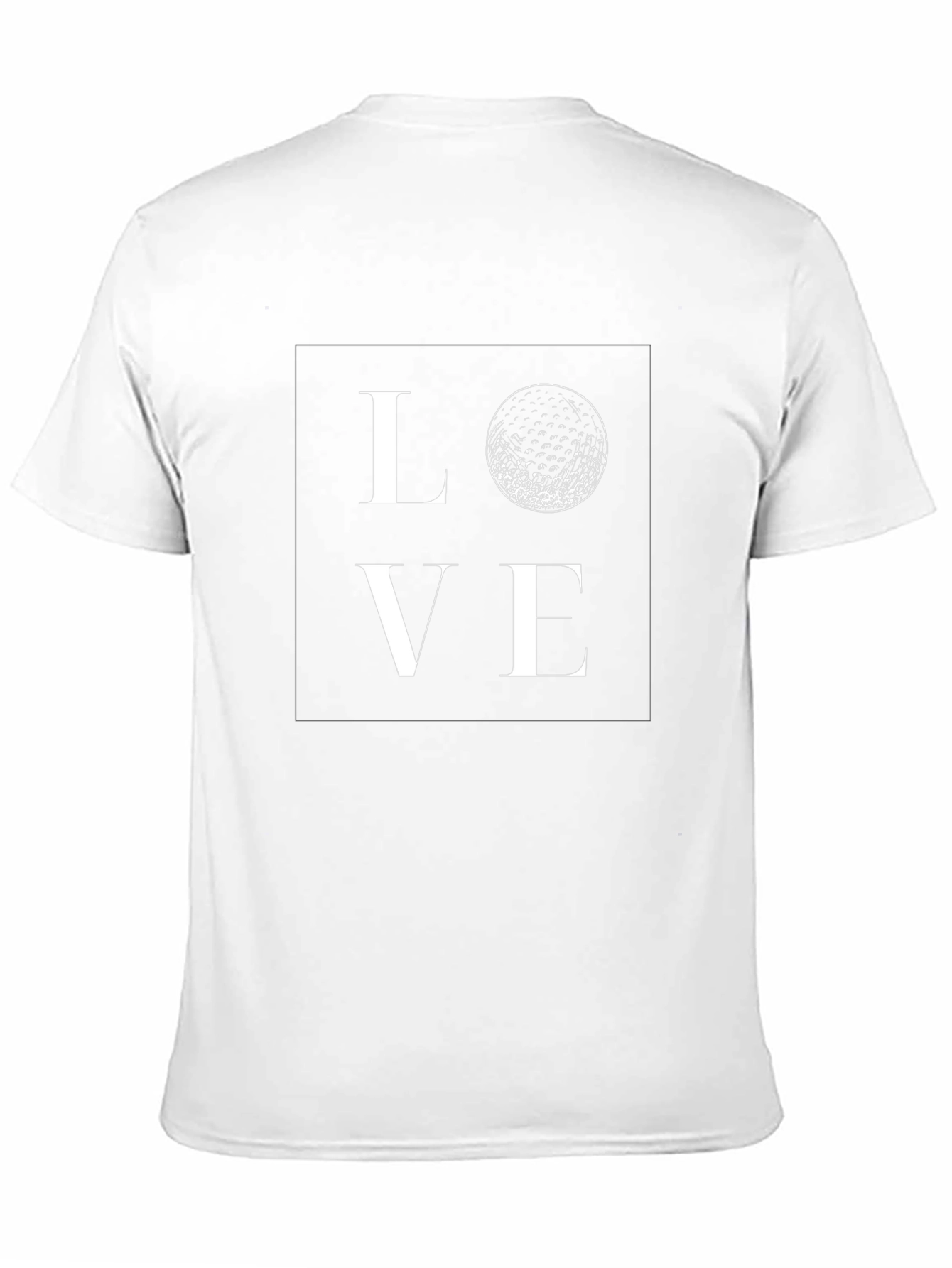 Golf Love Graphic Tee - Black Cotton T-Shirt