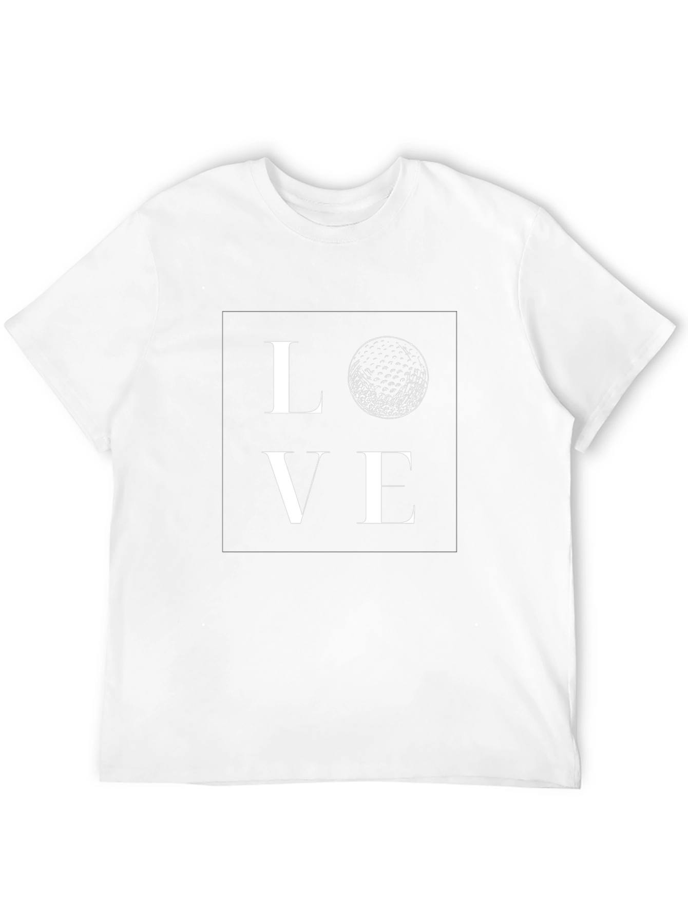 Golf Love Graphic Tee - Black Cotton T-Shirt