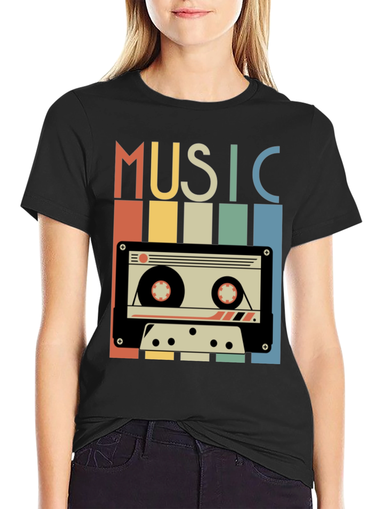 Retro Music Cassette T-Shirt