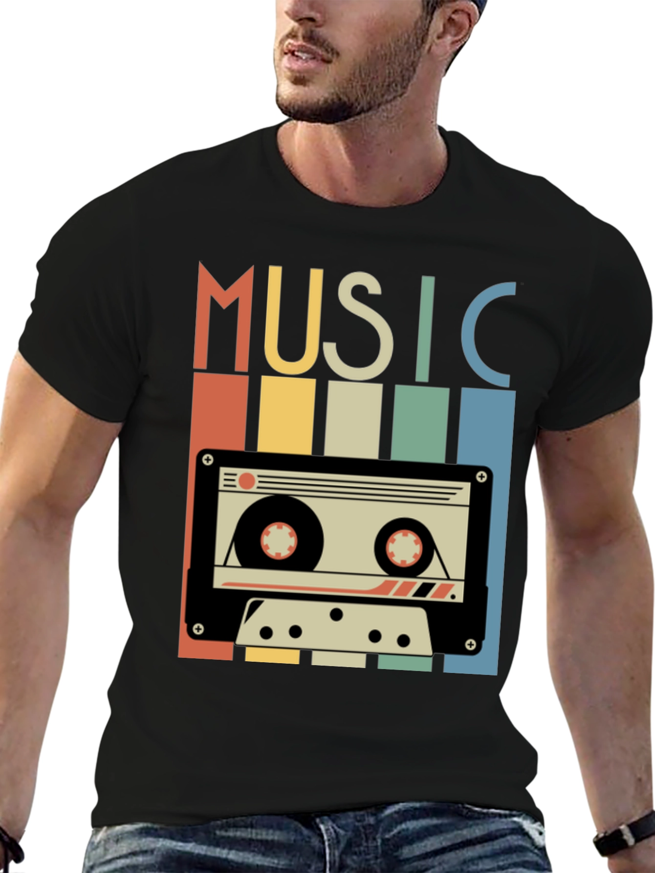 Retro Music Cassette T-Shirt