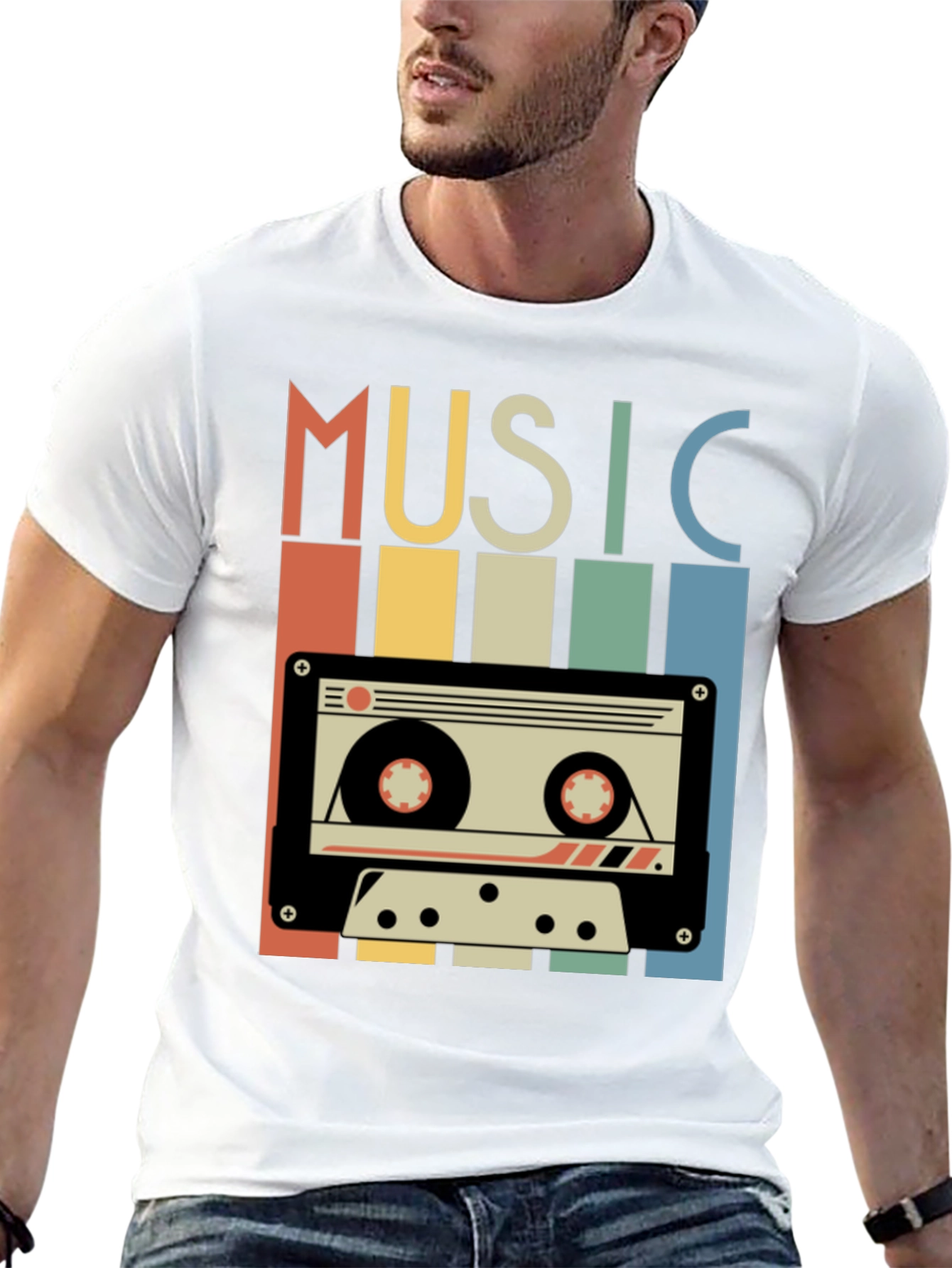 Retro Music Cassette T-Shirt