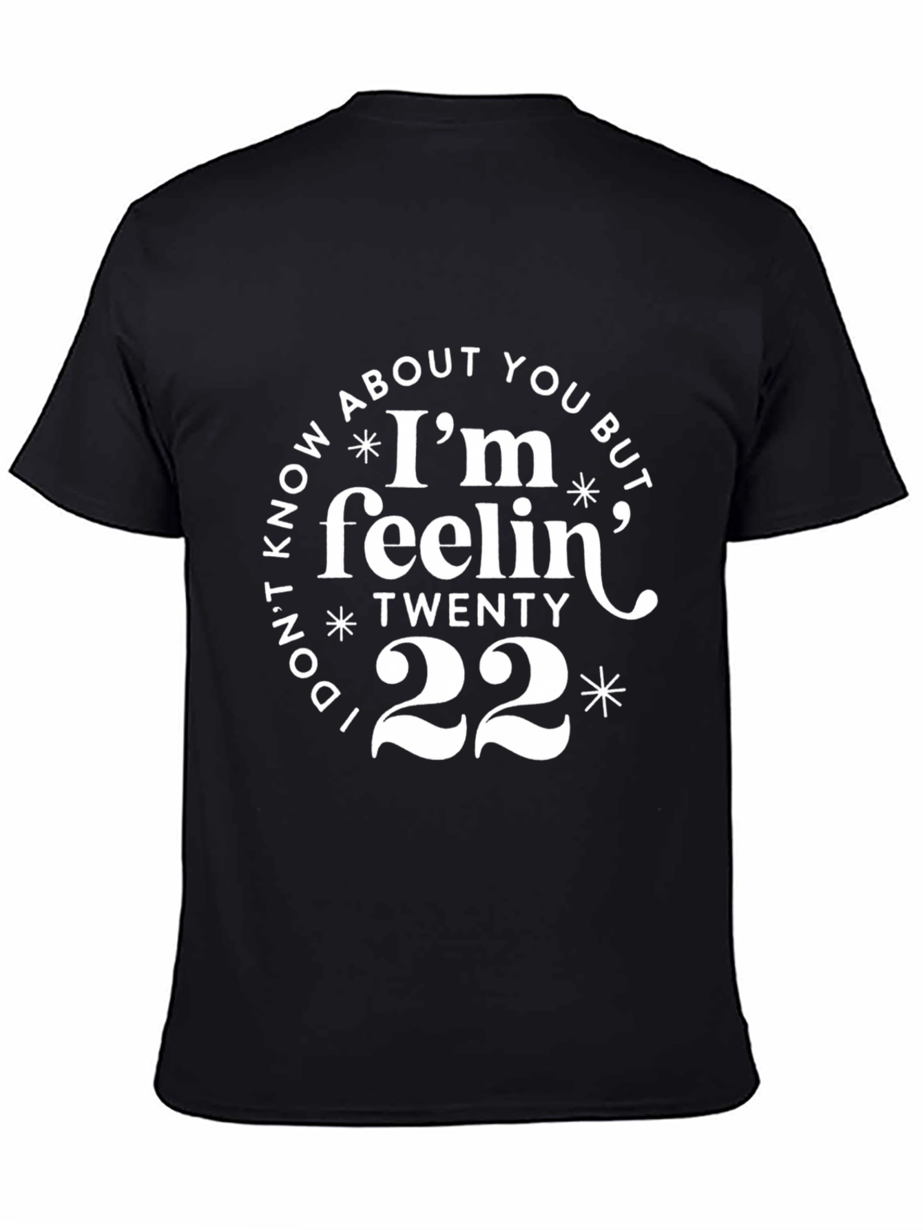 Feelin Twenty 22 Black Graphic Tee