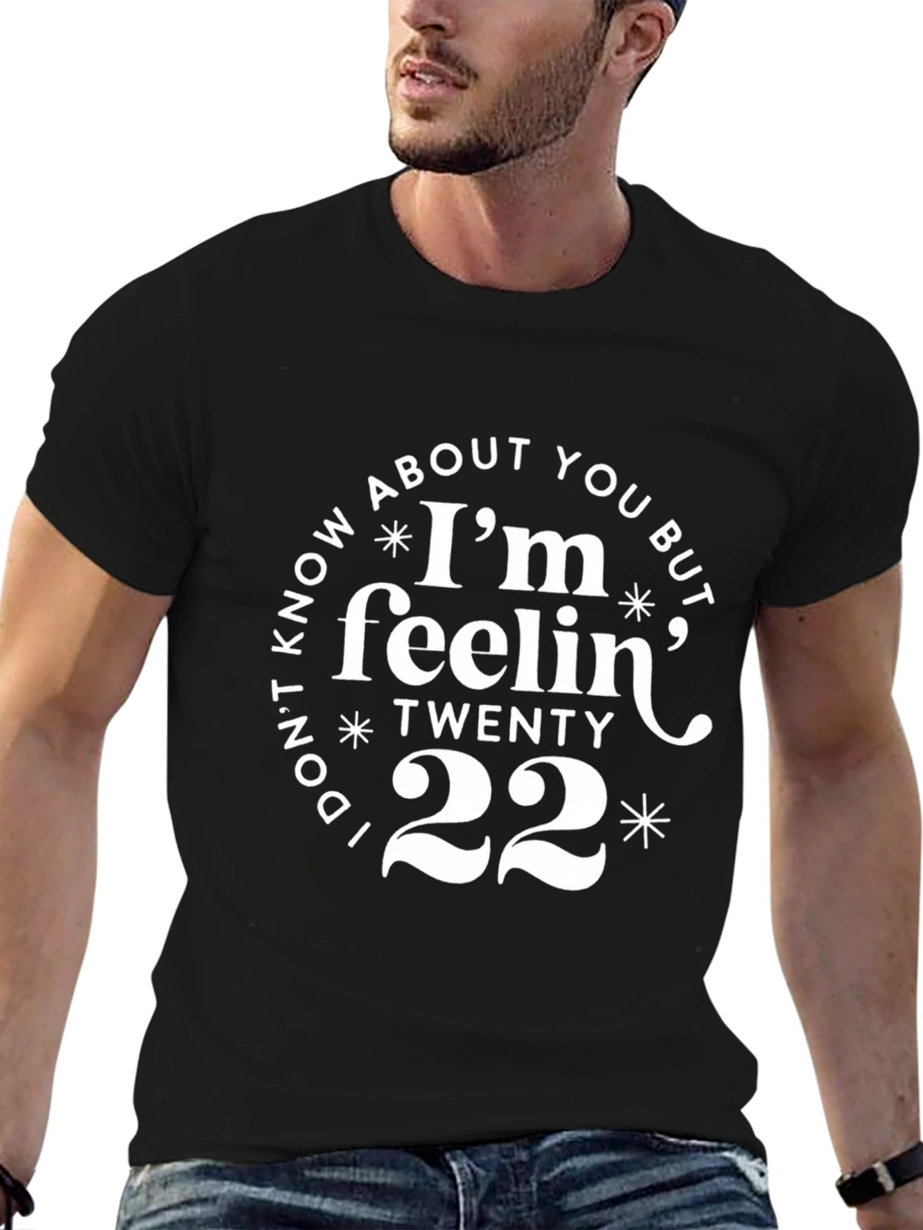 Feelin Twenty 22 Black Graphic Tee