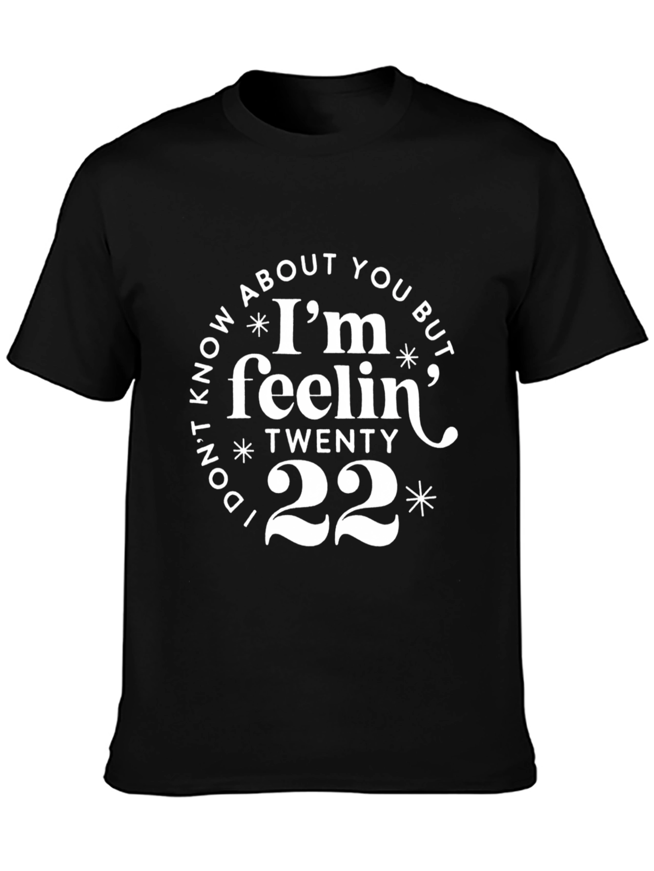 Feelin Twenty 22 Black Graphic Tee
