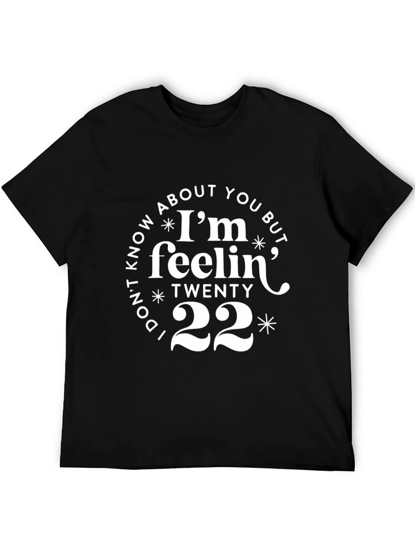Feelin Twenty 22 Black Graphic Tee