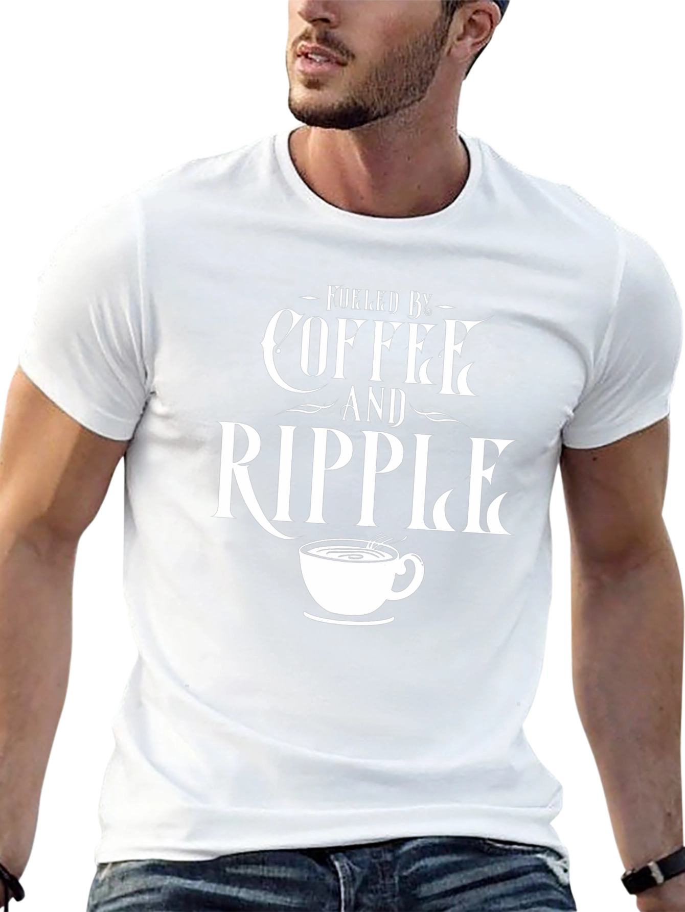 Fueled by Coffee and Ripple T-Shirt Graphic Tee